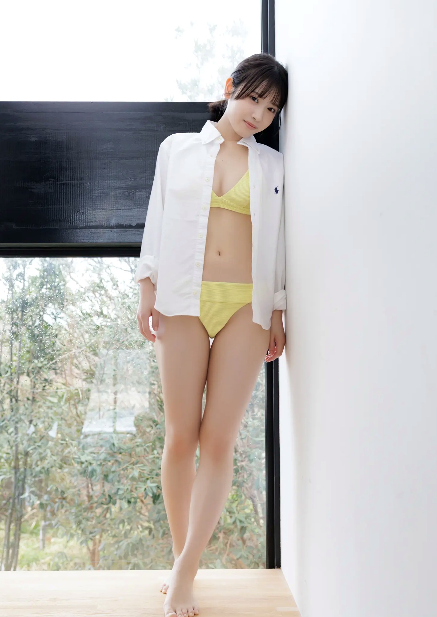 Gallery - 芳賀礼 - 难波第一可爱美少女 居家白色内衣清纯写真日本内衣家居清纯养眼 女神私房照_秀色女神 - image 46