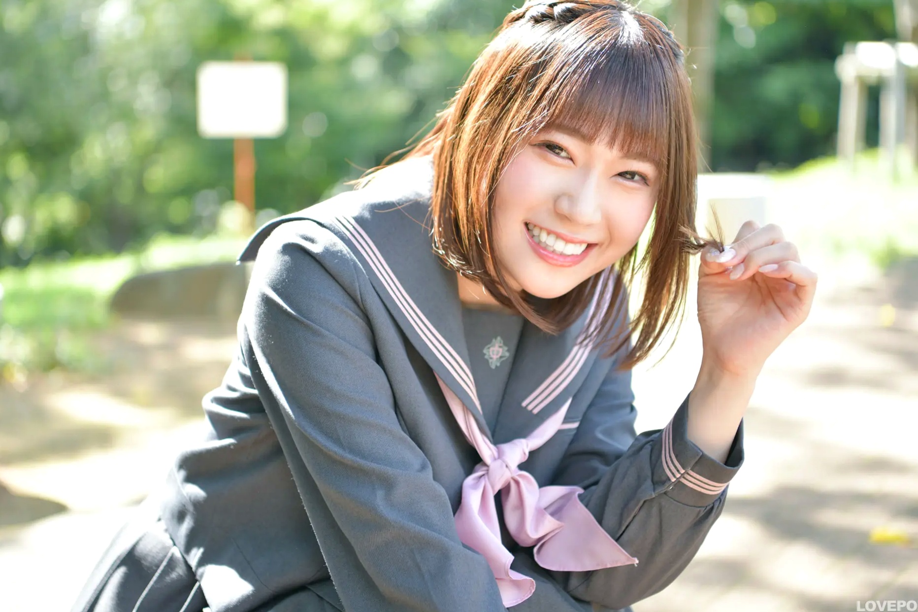 [LOVEPOP] 桜井紗稀 Saki Sakurai Photoset 02 日系JK水手校服黑丝写真