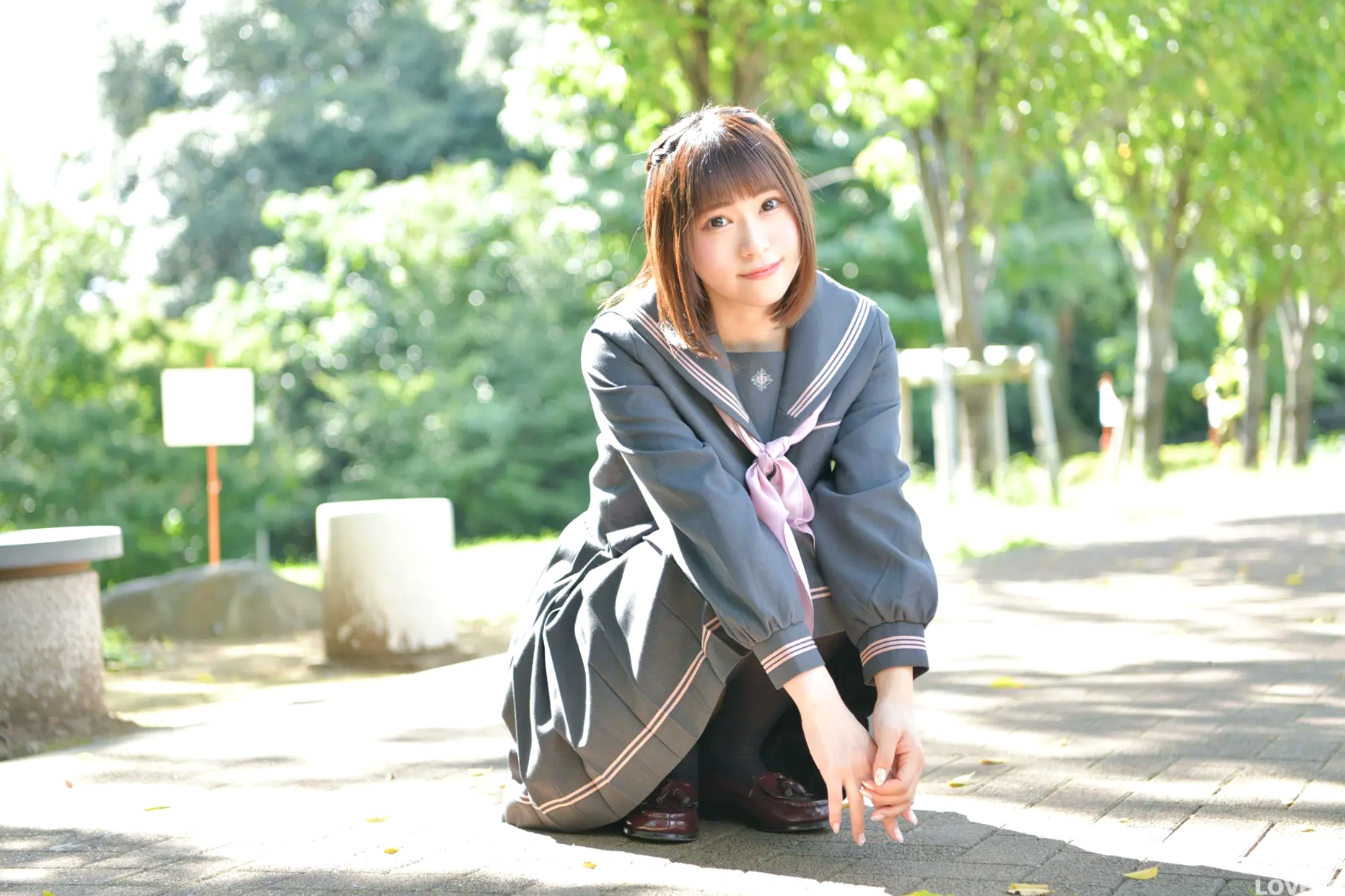 [LOVEPOP] 桜井紗稀 Saki Sakurai Photoset 02 日系JK水手校服黑丝写真