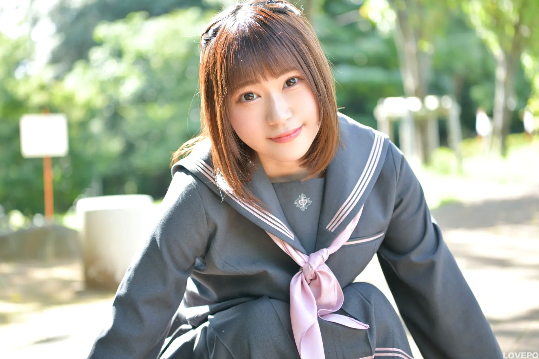 [LOVEPOP] 桜井紗稀 Saki Sakurai Photoset 02 日系JK水手校服黑丝写真