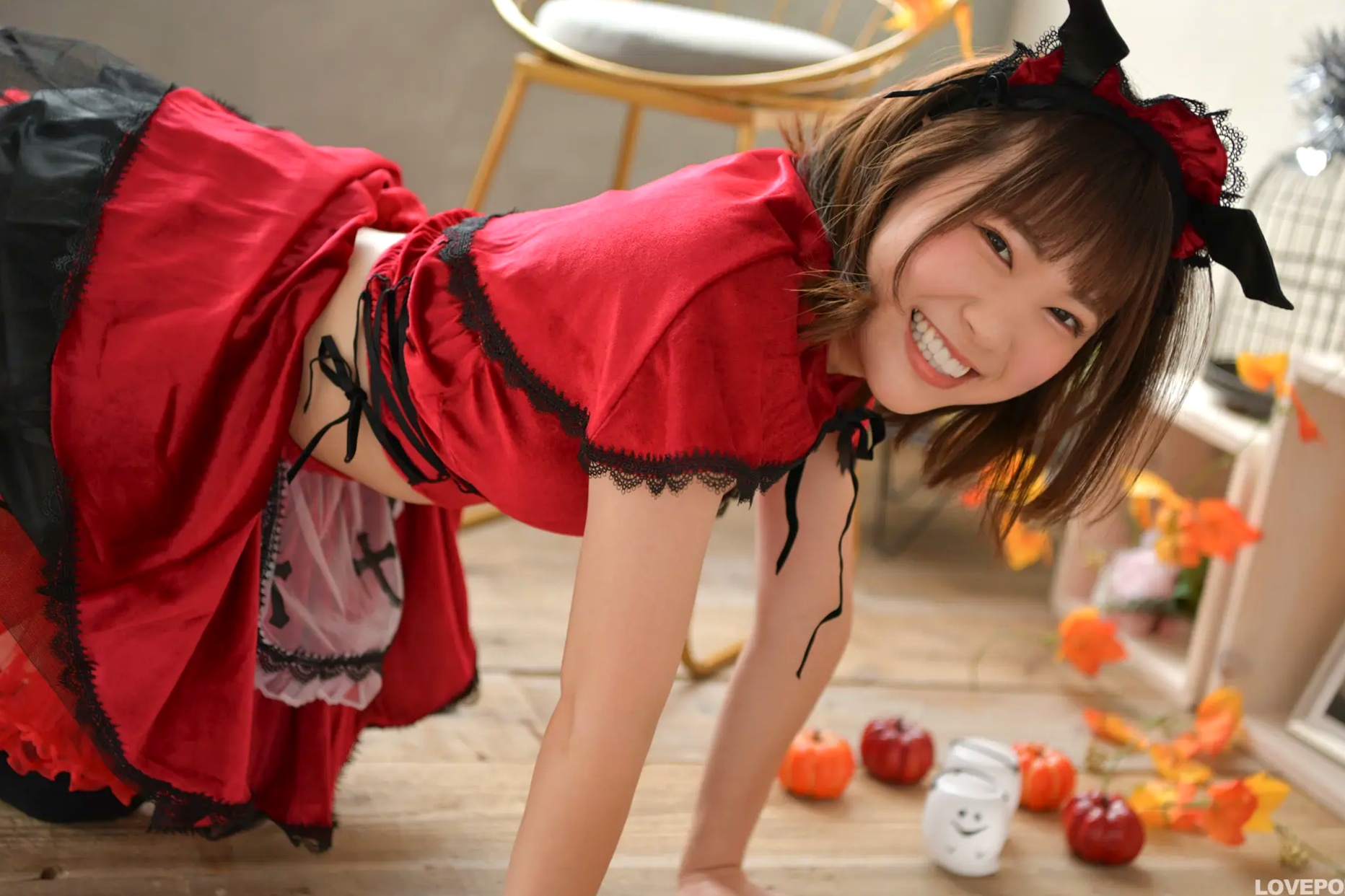 Gallery - [LOVEPOP] Saki Sakurai 桜井紗稀 Photoset 01 红色小魔女角色扮演性感美胸写真日本角色扮演性感波涛胸涌萌系 女神私房照_秀色女神 - image 70
