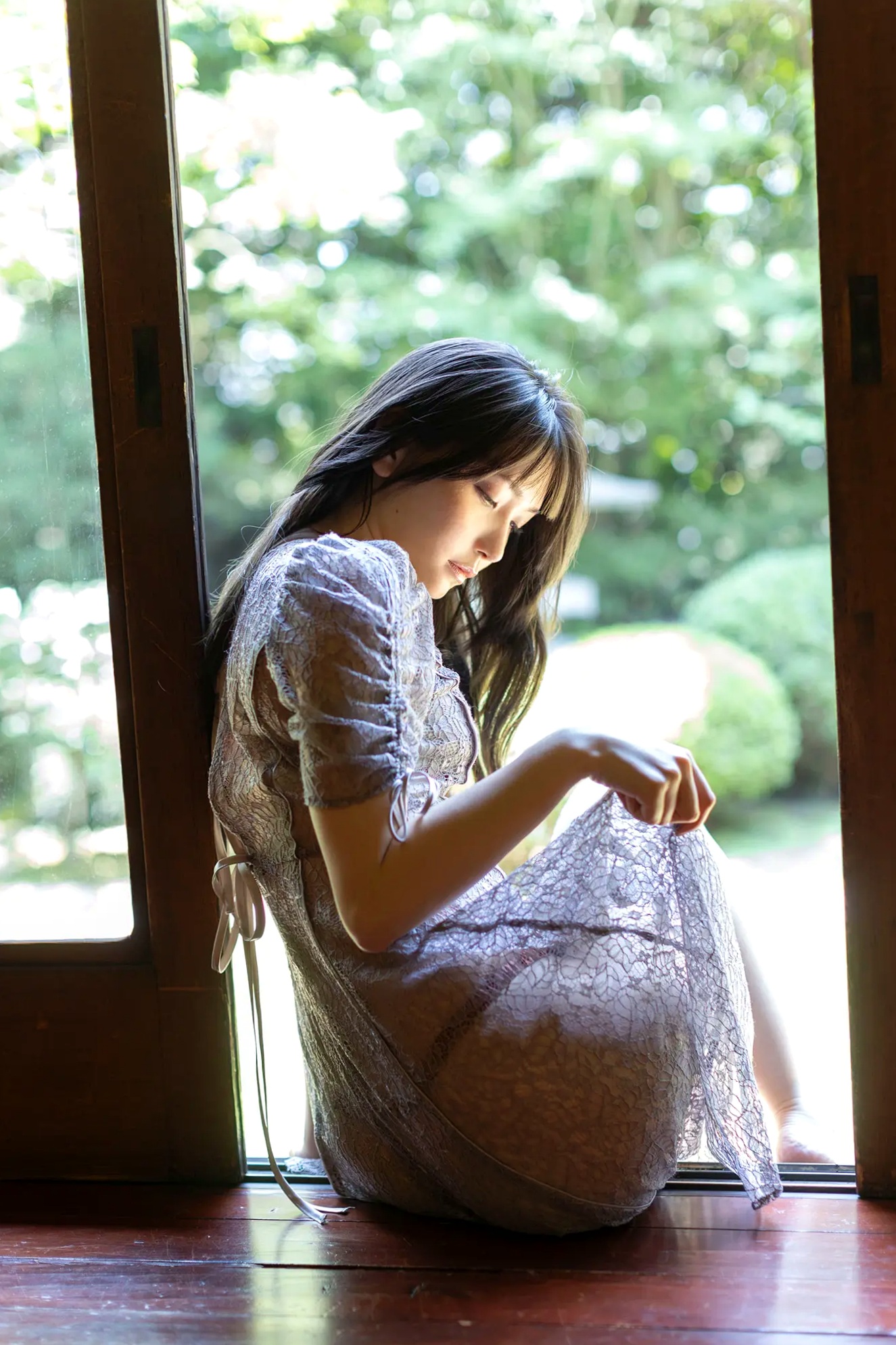 Gallery - あまつまりな - 湿った夏の艶めき 日系复古私房蕾丝内衣性感写真日本私房照性感内衣美臀 女神私房照_秀色女神 - image 50