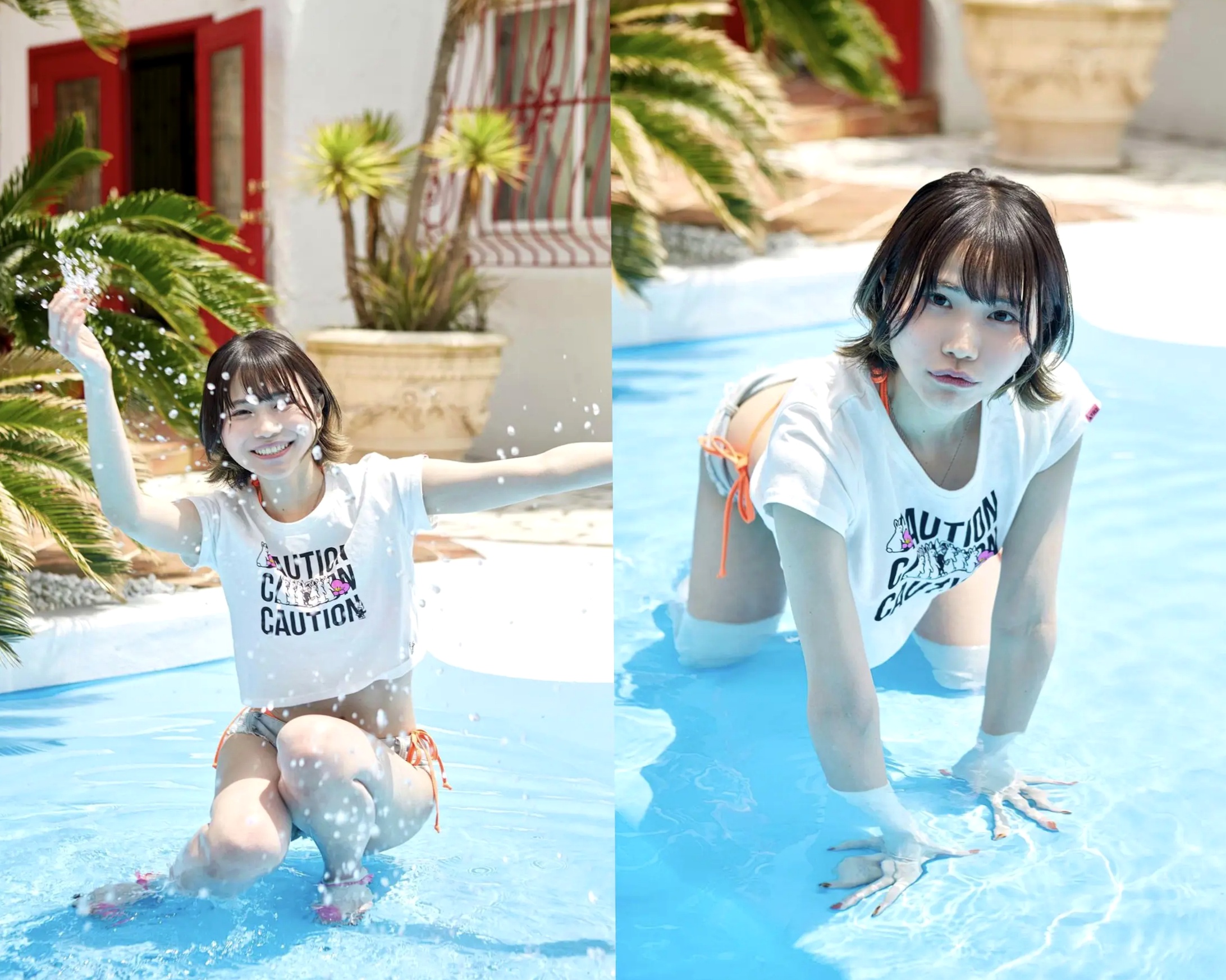 仁藤りさ - にとーが連れてくる夏：日系性感尤物粉色比基尼大尺度私房写真