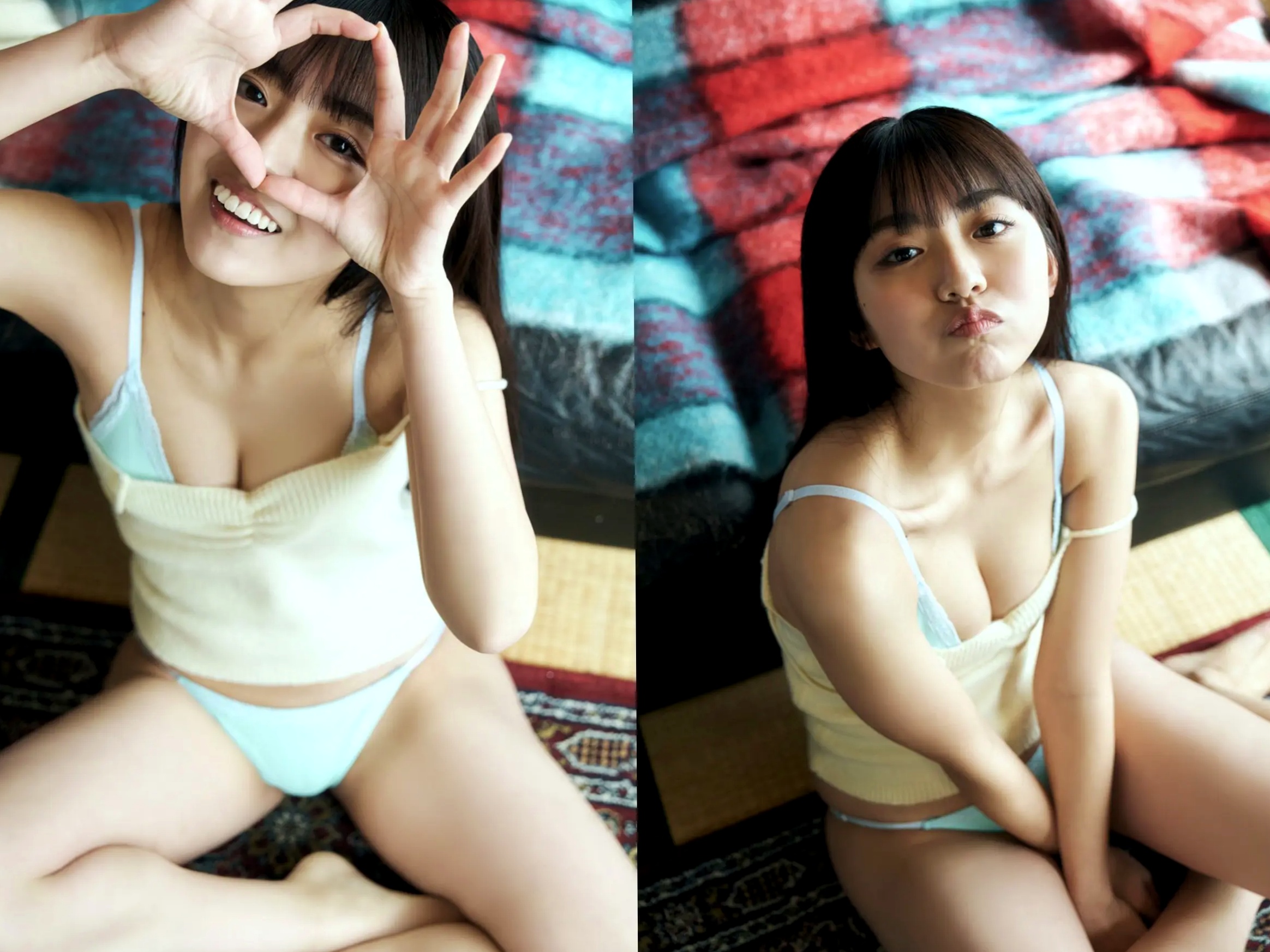 豊田ルナ 丰田露娜《ヒロインは幼馴染み》清新家居写真 性感比基尼与私房连体衣
