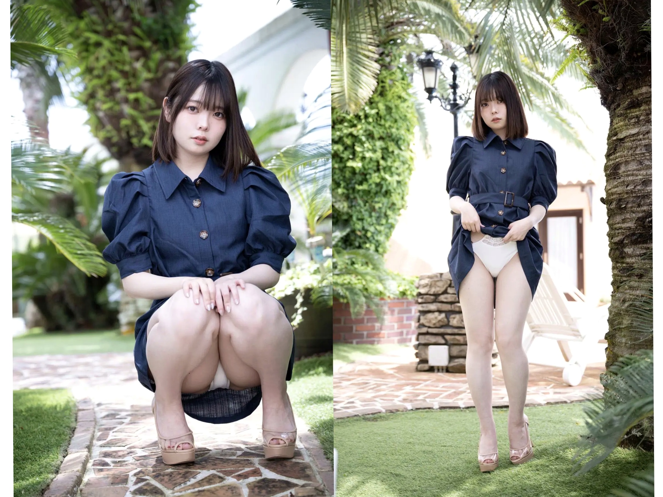 やなぎばころん - 桃の感触 日本清纯少女纯白比基尼家居私房写真