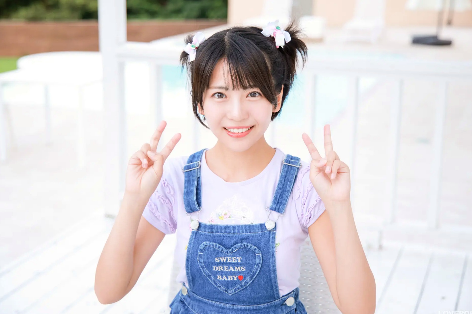 [LOVEPOP] Moeka Sasaki 佐々木萌香 Photoset 28 户外双马尾牛仔裙清纯写真