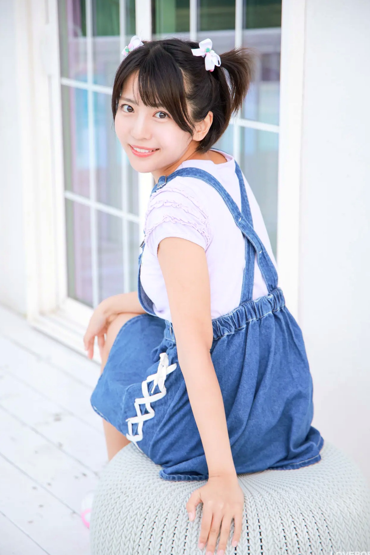 [LOVEPOP] Moeka Sasaki 佐々木萌香 Photoset 28 户外双马尾牛仔裙清纯写真