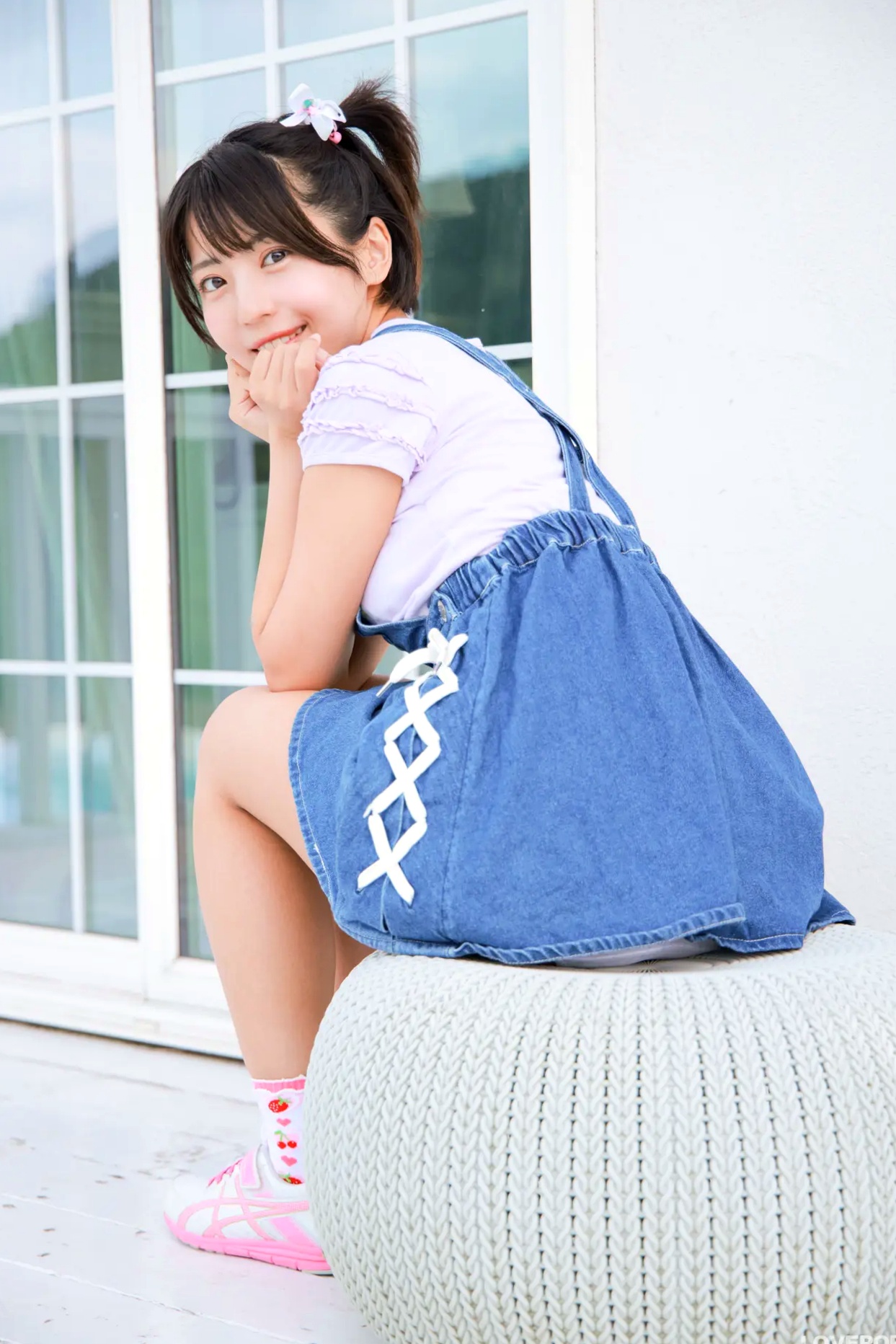 [LOVEPOP] Moeka Sasaki 佐々木萌香 Photoset 28 户外双马尾牛仔裙清纯写真
