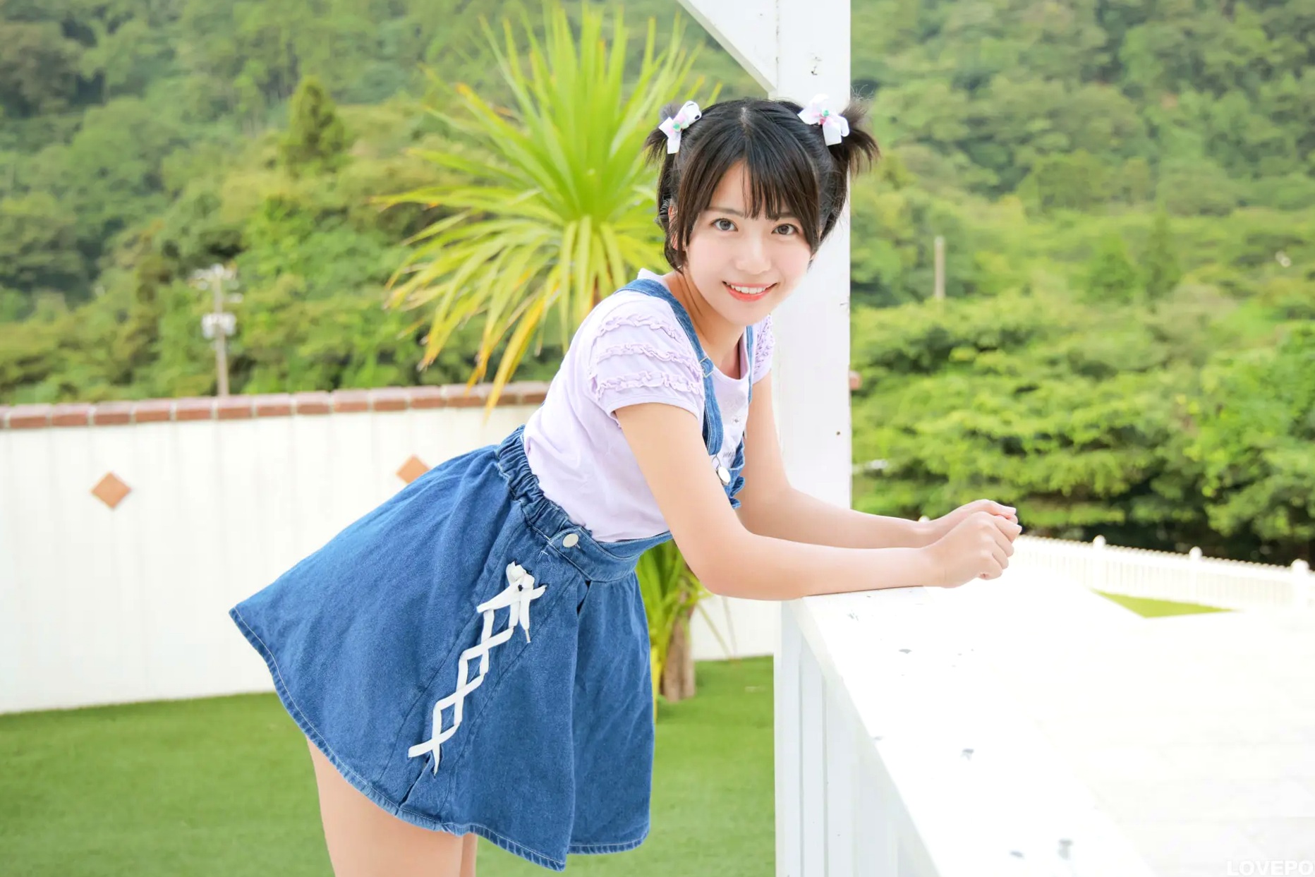 [LOVEPOP] Moeka Sasaki 佐々木萌香 Photoset 28 户外双马尾牛仔裙清纯写真