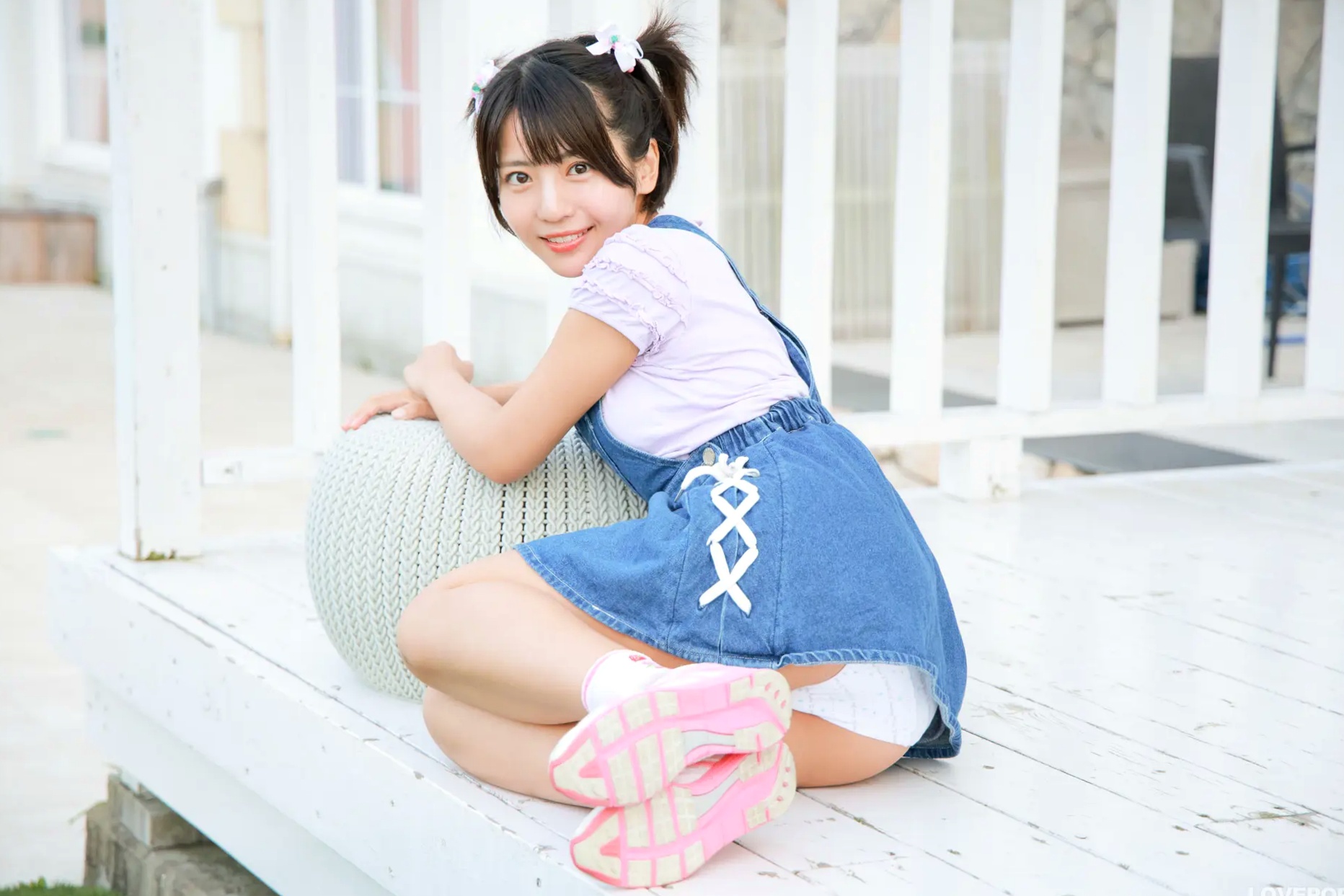 [LOVEPOP] Moeka Sasaki 佐々木萌香 Photoset 28 户外双马尾牛仔裙清纯写真