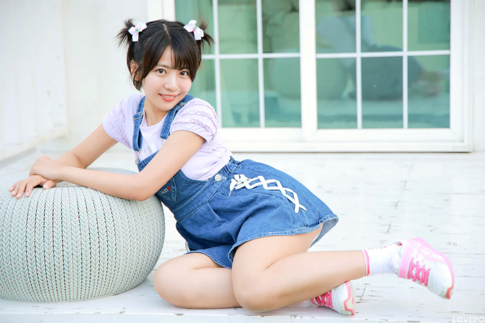 [LOVEPOP] Moeka Sasaki 佐々木萌香 Photoset 28 户外双马尾牛仔裙清纯写真