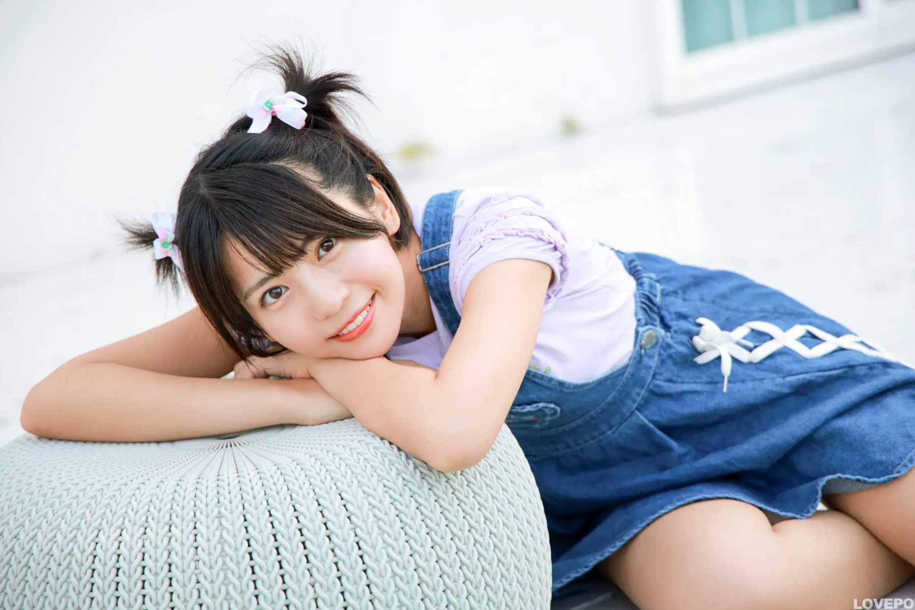 [LOVEPOP] Moeka Sasaki 佐々木萌香 Photoset 28 户外双马尾牛仔裙清纯写真
