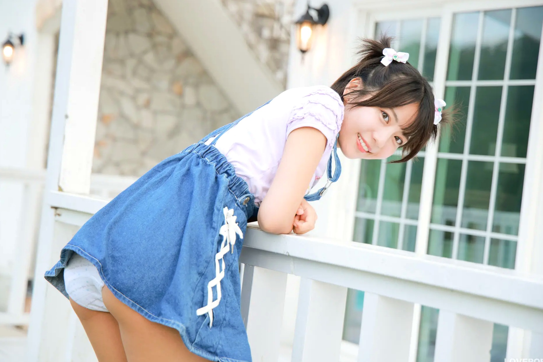 [LOVEPOP] Moeka Sasaki 佐々木萌香 Photoset 28 户外双马尾牛仔裙清纯写真