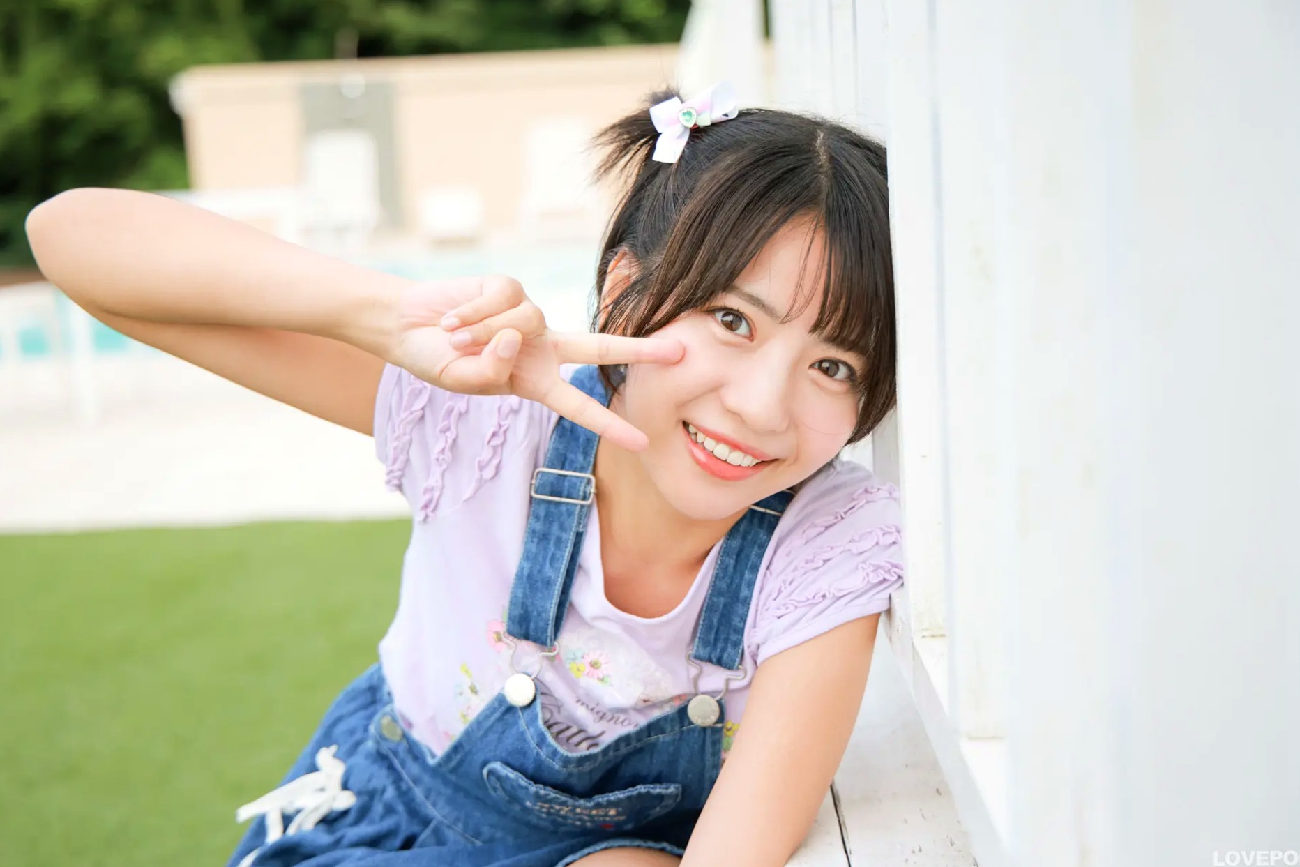 [LOVEPOP] Moeka Sasaki 佐々木萌香 Photoset 28 户外双马尾牛仔裙清纯写真