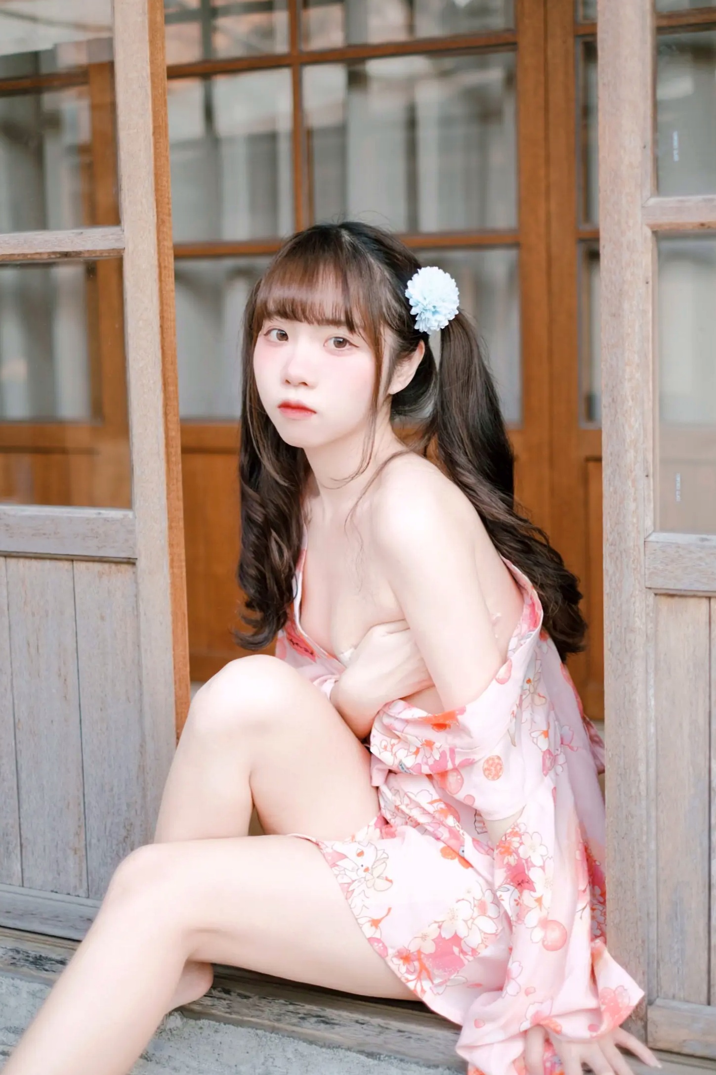 可可小白兔 夏日浴衣 纯欲粉嫩少女 日系和服私房写真