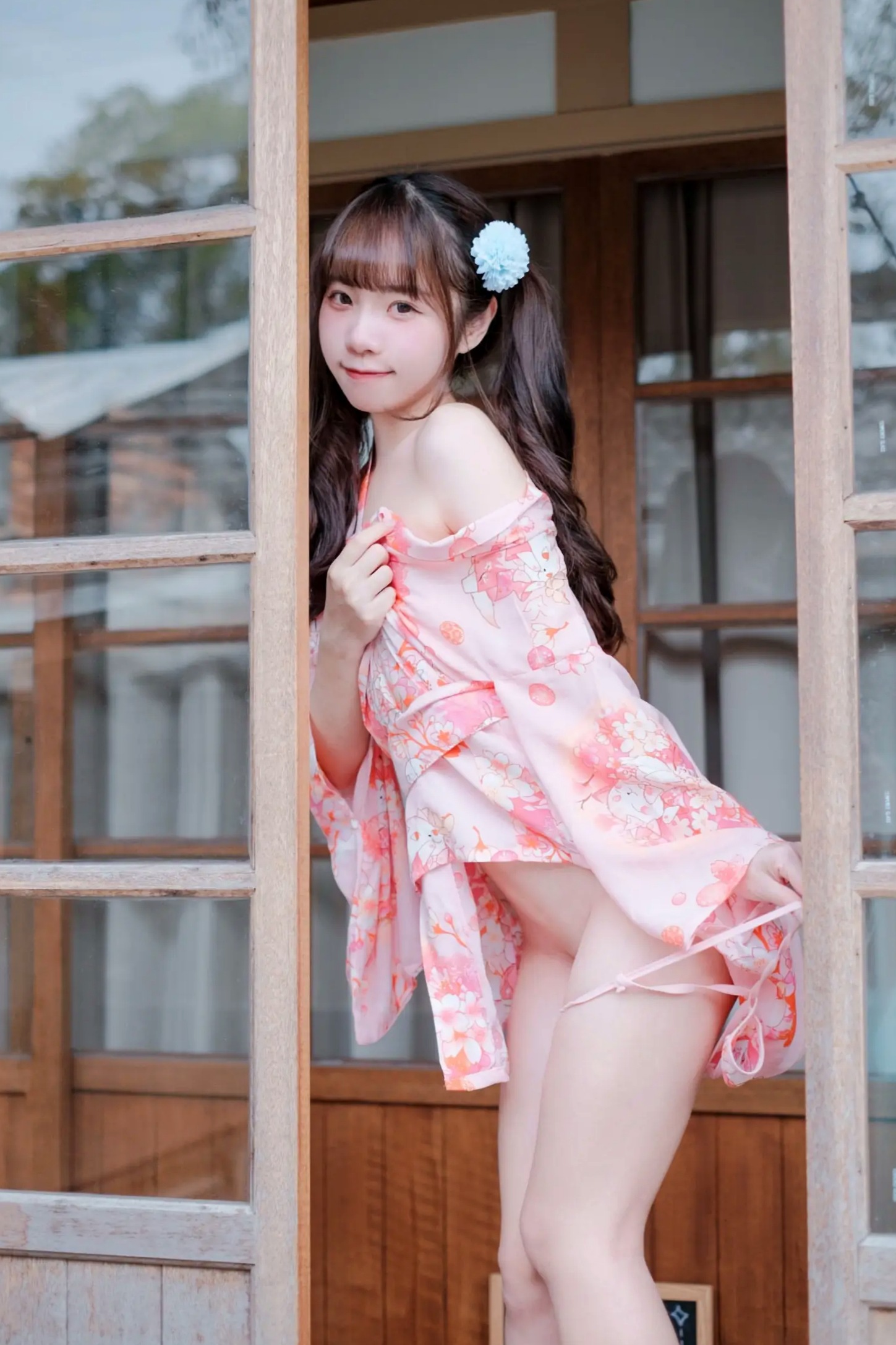 可可小白兔 夏日浴衣 纯欲粉嫩少女 日系和服私房写真