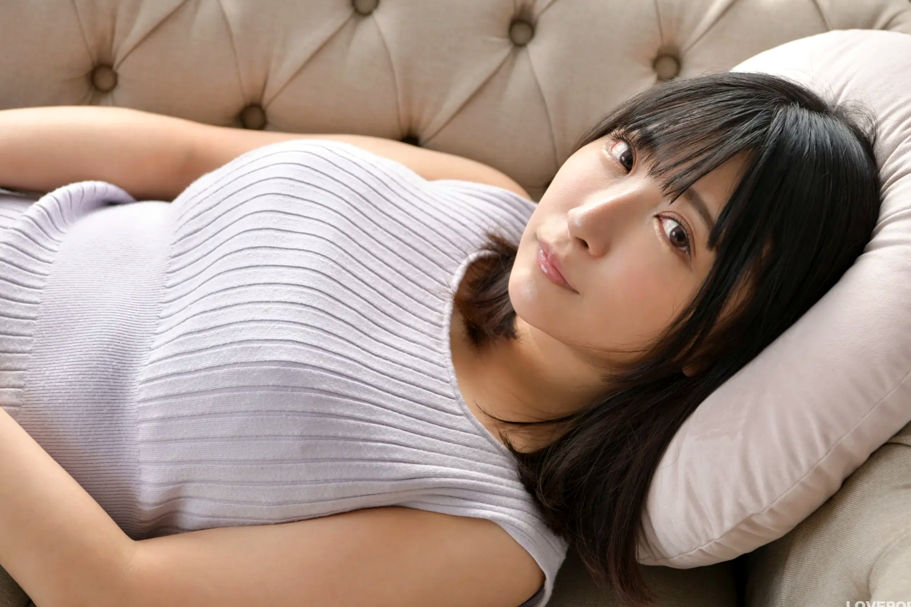 [LOVEPOP] Kaoru Ichihara 市原薫 Photoset 05 居家针织长裙温柔气质写真