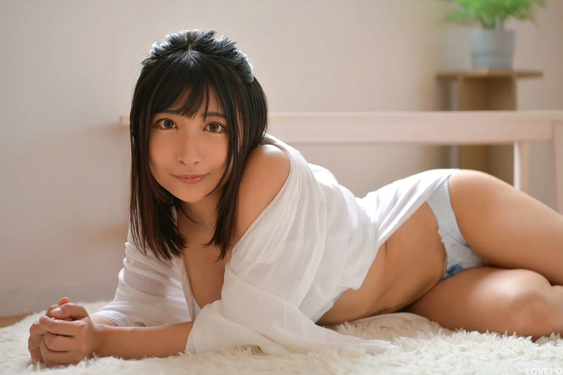 [LOVEPOP] Kaoru Ichihara 市原薫 Photoset 04 日系家居白衬衫内衣私房性感写真