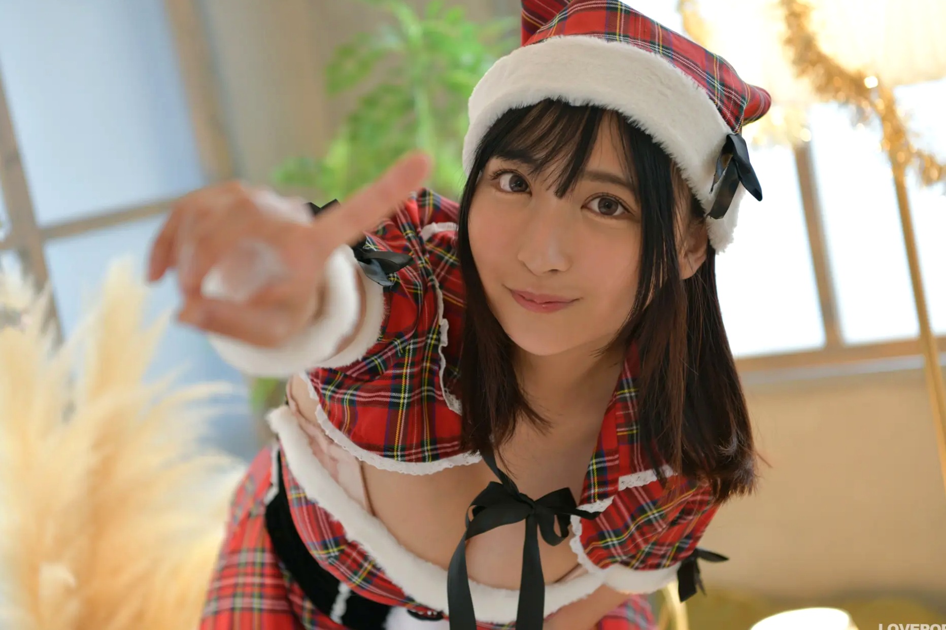 [LOVEPOP] Kaoru Ichihara 市原薫 Photoset 03 圣诞格子裙俏皮可爱角色扮演