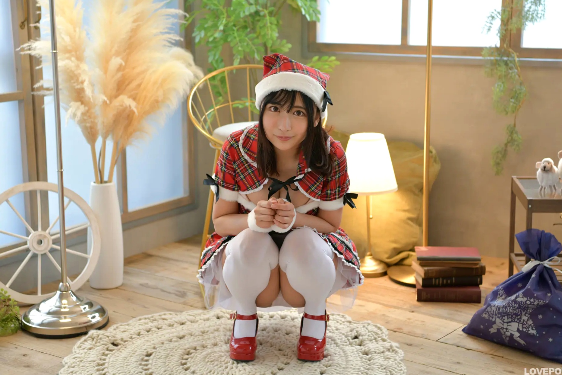 [LOVEPOP] Kaoru Ichihara 市原薫 Photoset 03 圣诞格子裙俏皮可爱角色扮演