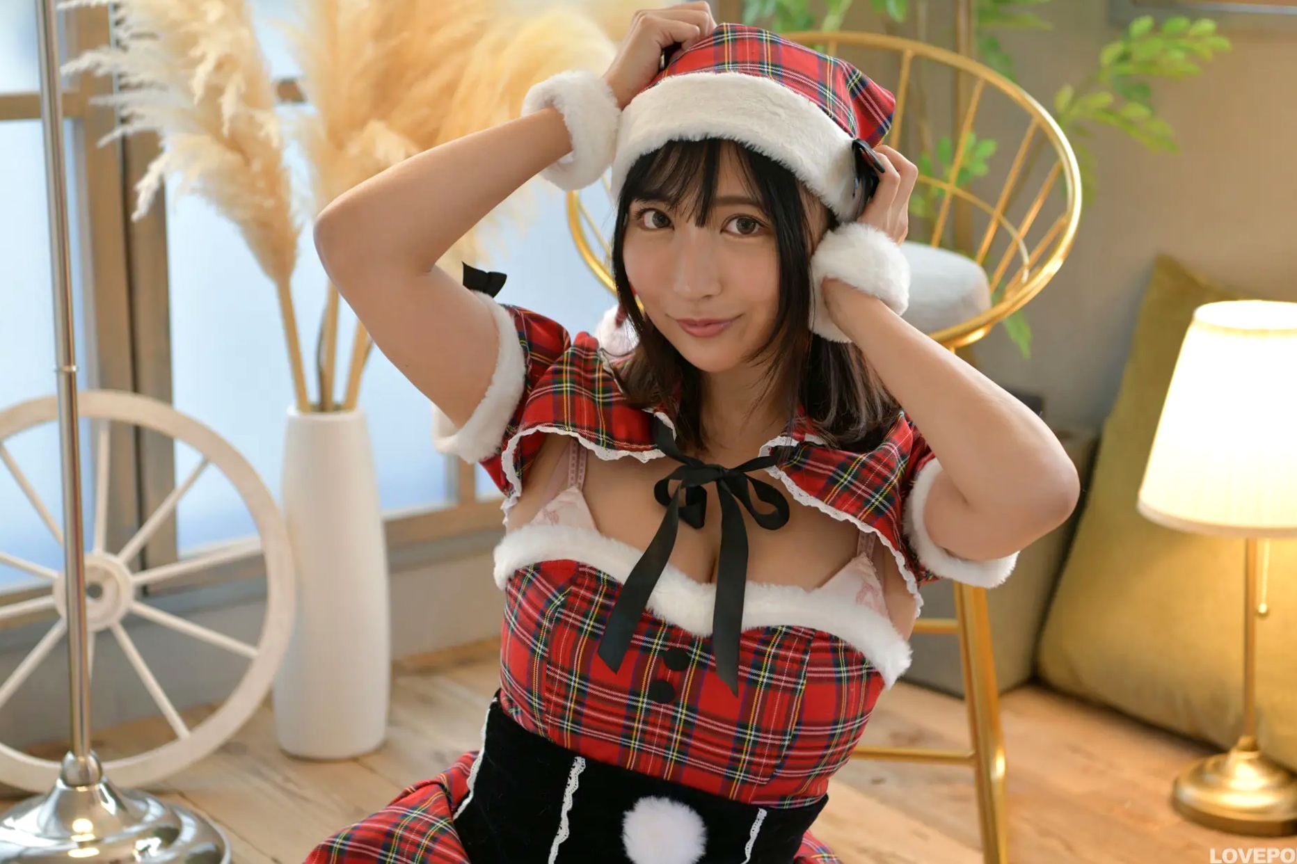 [LOVEPOP] Kaoru Ichihara 市原薫 Photoset 03 圣诞格子裙俏皮可爱角色扮演