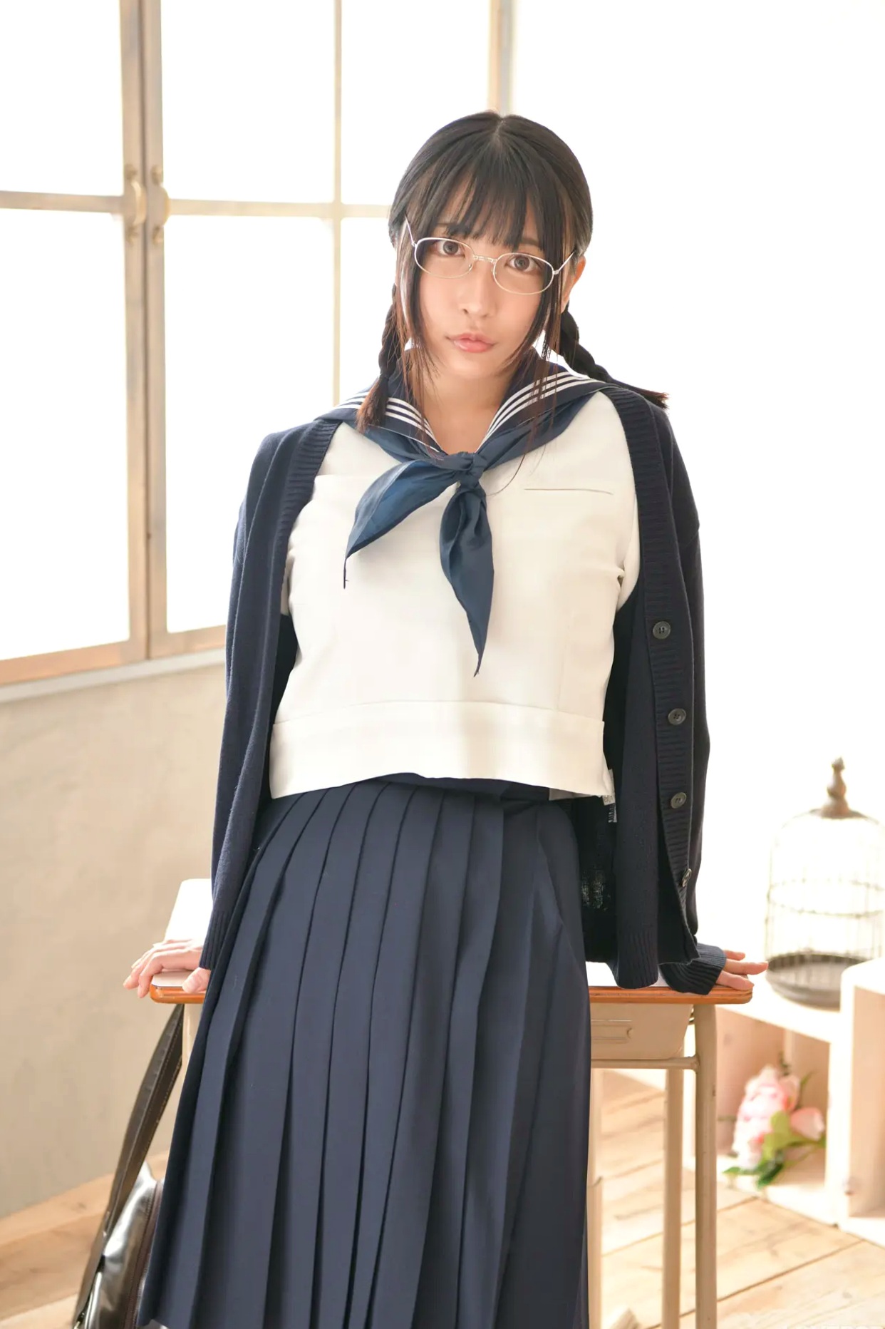[LOVEPOP] Kaoru Ichihara 市原薫 Photoset 01 日本清纯校服黑丝制服写真