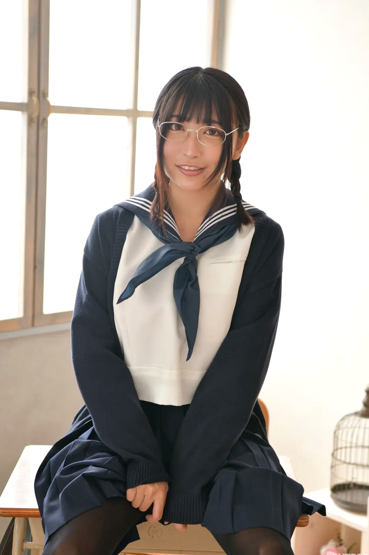 [LOVEPOP] Kaoru Ichihara 市原薫 Photoset 01 日本清纯校服黑丝制服写真