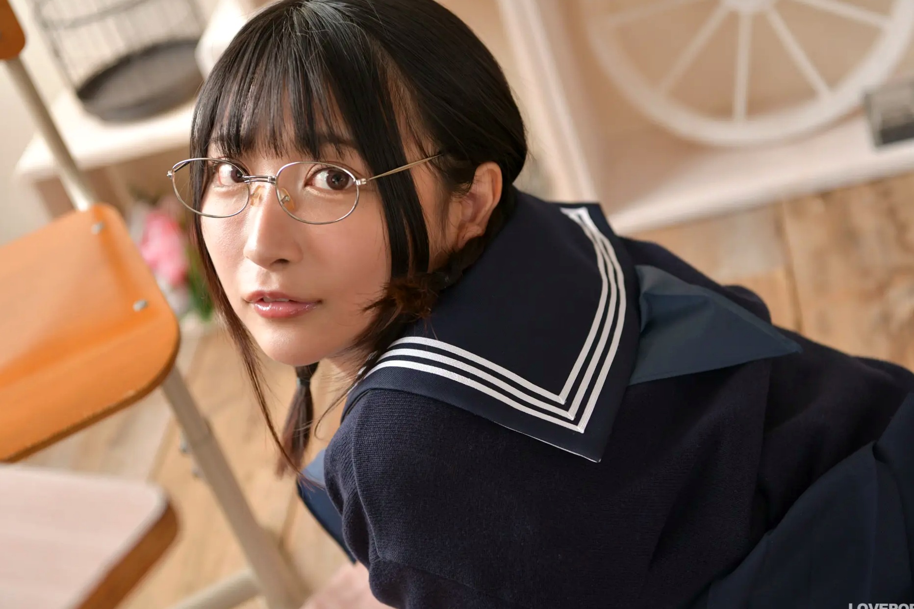 [LOVEPOP] Kaoru Ichihara 市原薫 Photoset 01 日本清纯校服黑丝制服写真