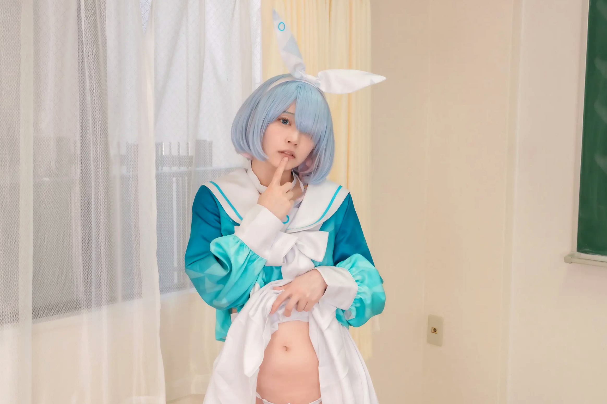 [Cosplay] Salt Melon 塩めろん。- アロナちゃんと秘密の放課後 蔚蓝档案阿罗娜保健室校服性感写真