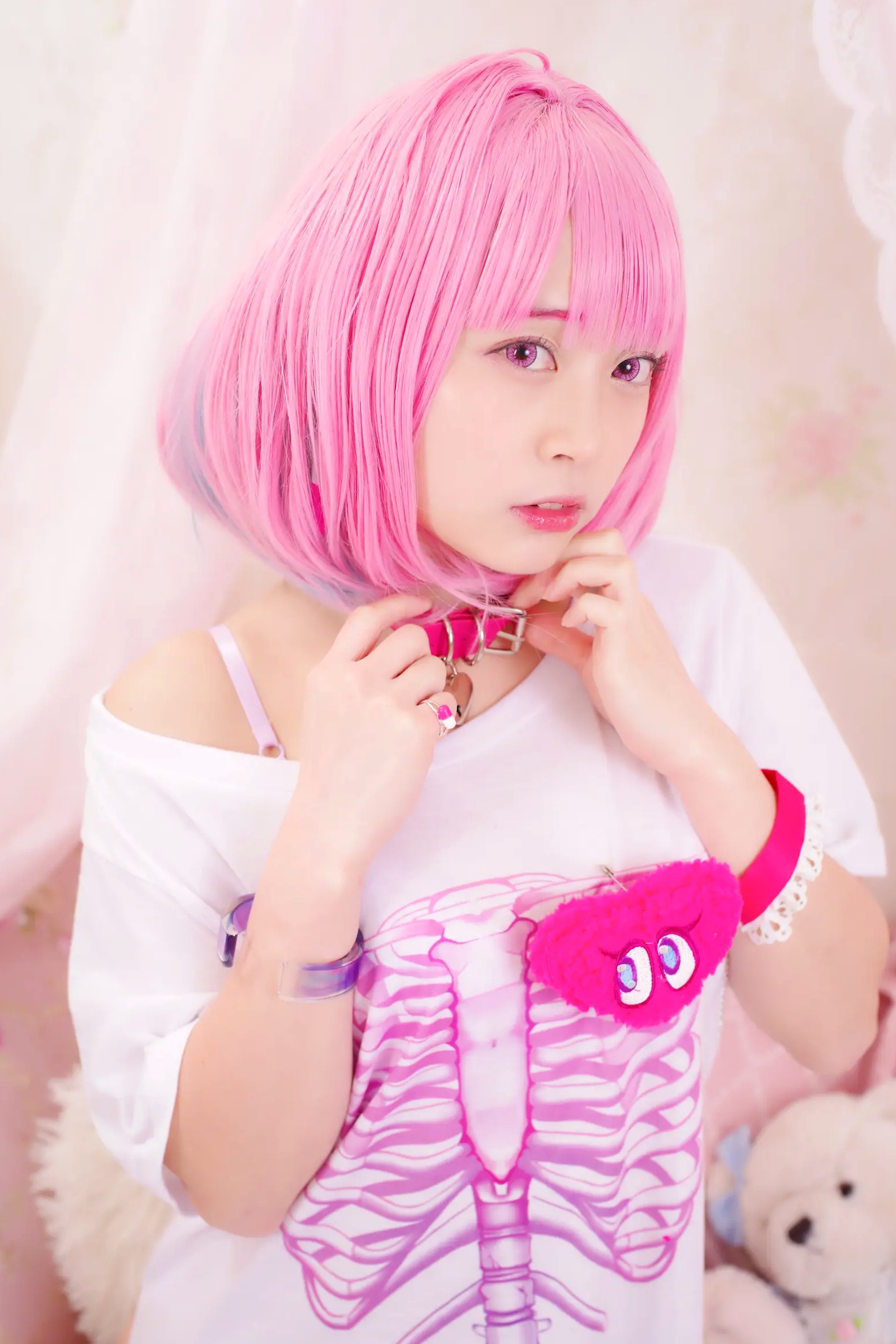 [Cosplay] Salt Melon 塩めろん。- さま、脱いだら人気が出るって本当ですか？！ 粉发萌妹性感私房写真