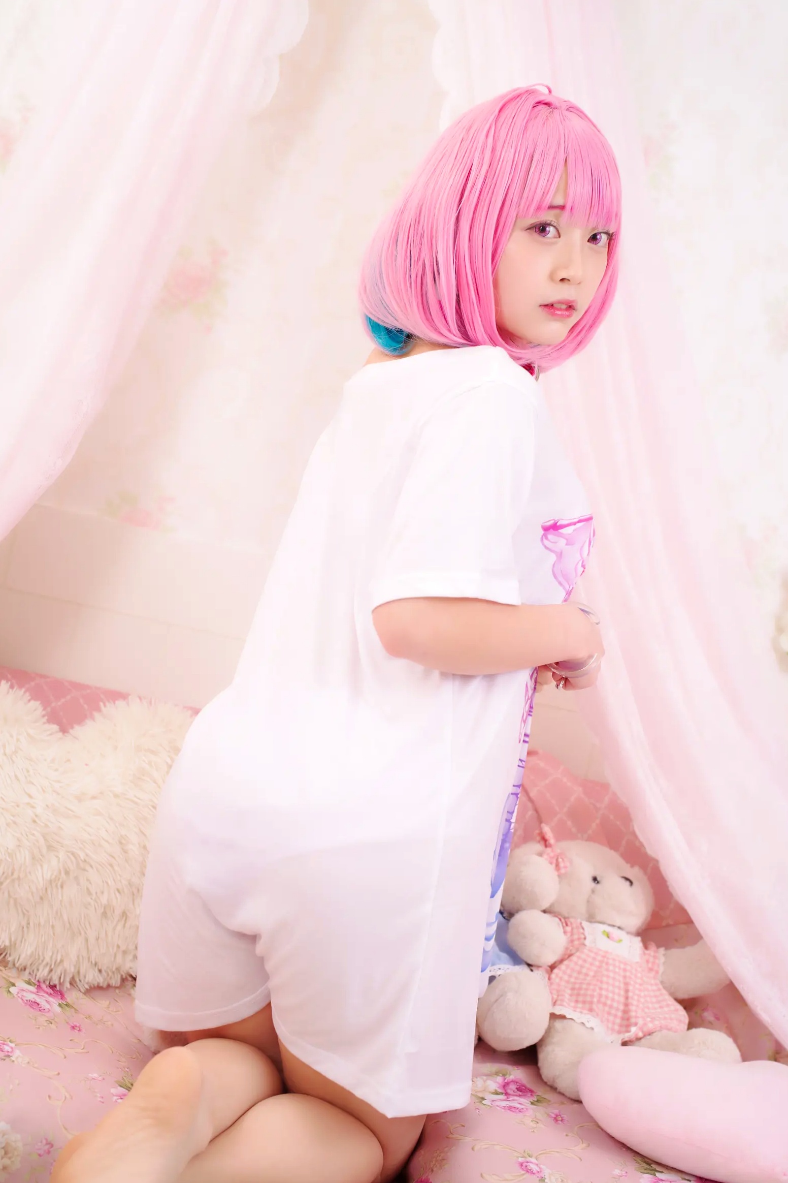 [Cosplay] Salt Melon 塩めろん。- さま、脱いだら人気が出るって本当ですか？！ 粉发萌妹性感私房写真