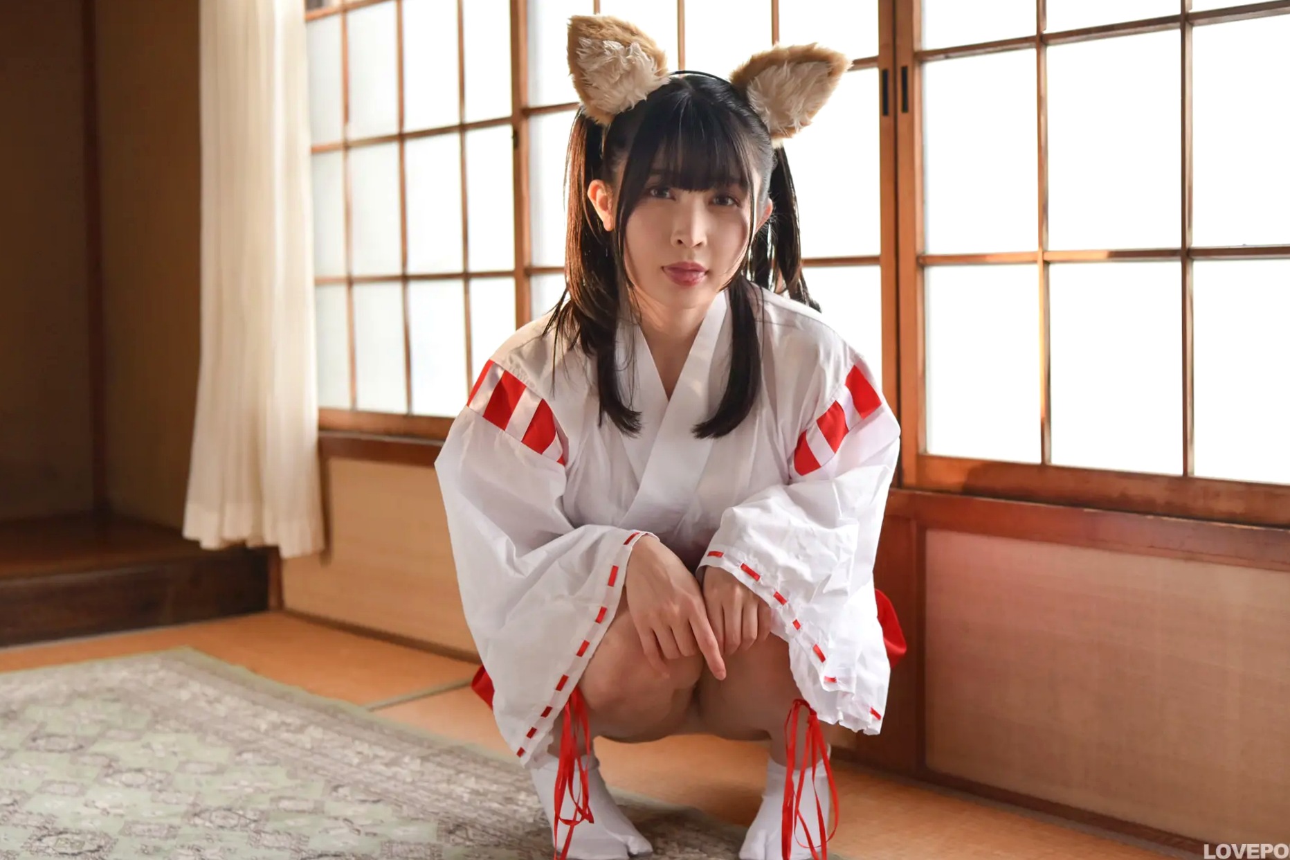 [LOVEPOP] 水那しおね Shione Mizuna Photoset 07 日系和风兽耳巫女Cosplay清纯写真