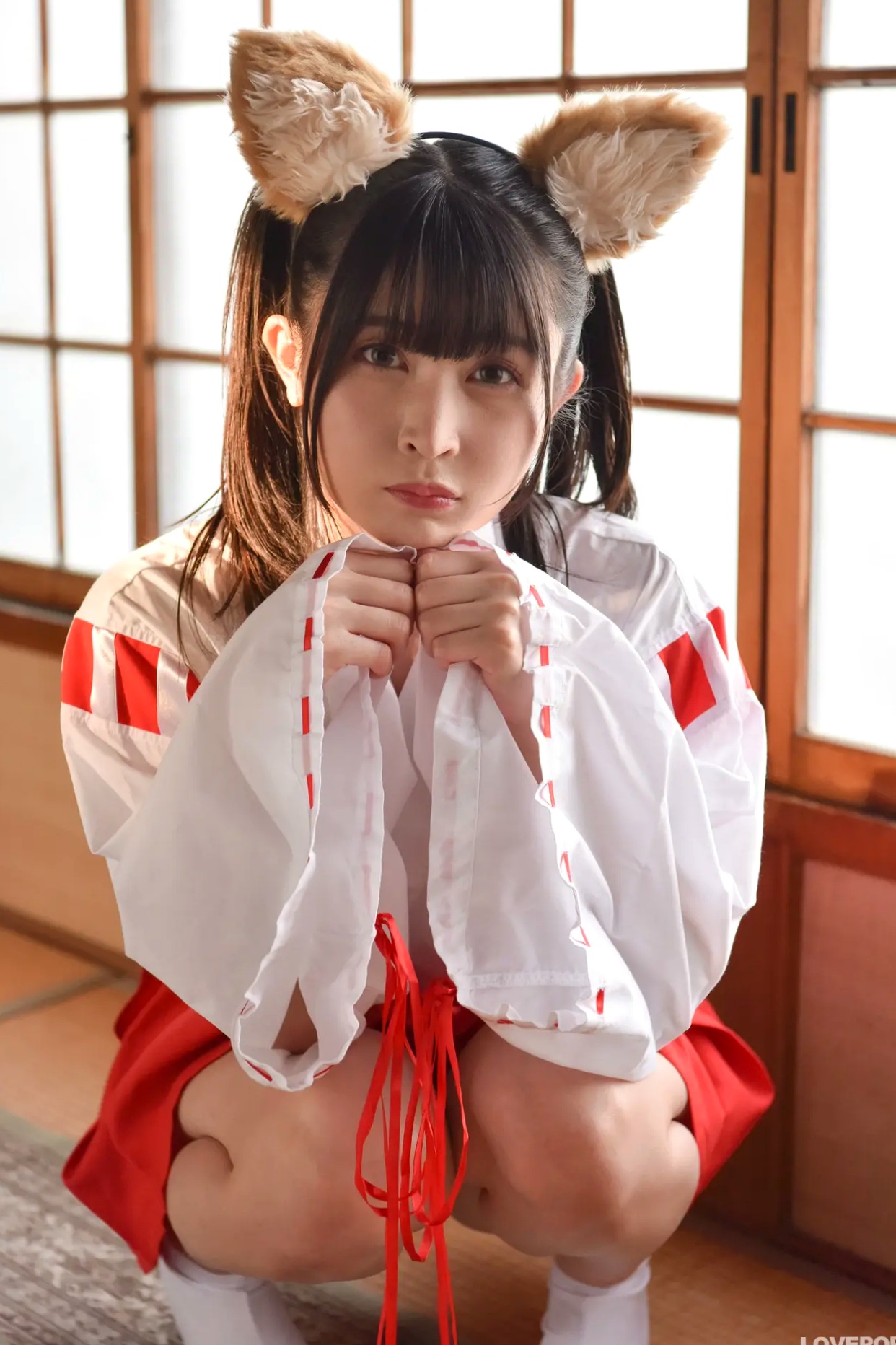 [LOVEPOP] 水那しおね Shione Mizuna Photoset 07 日系和风兽耳巫女Cosplay清纯写真