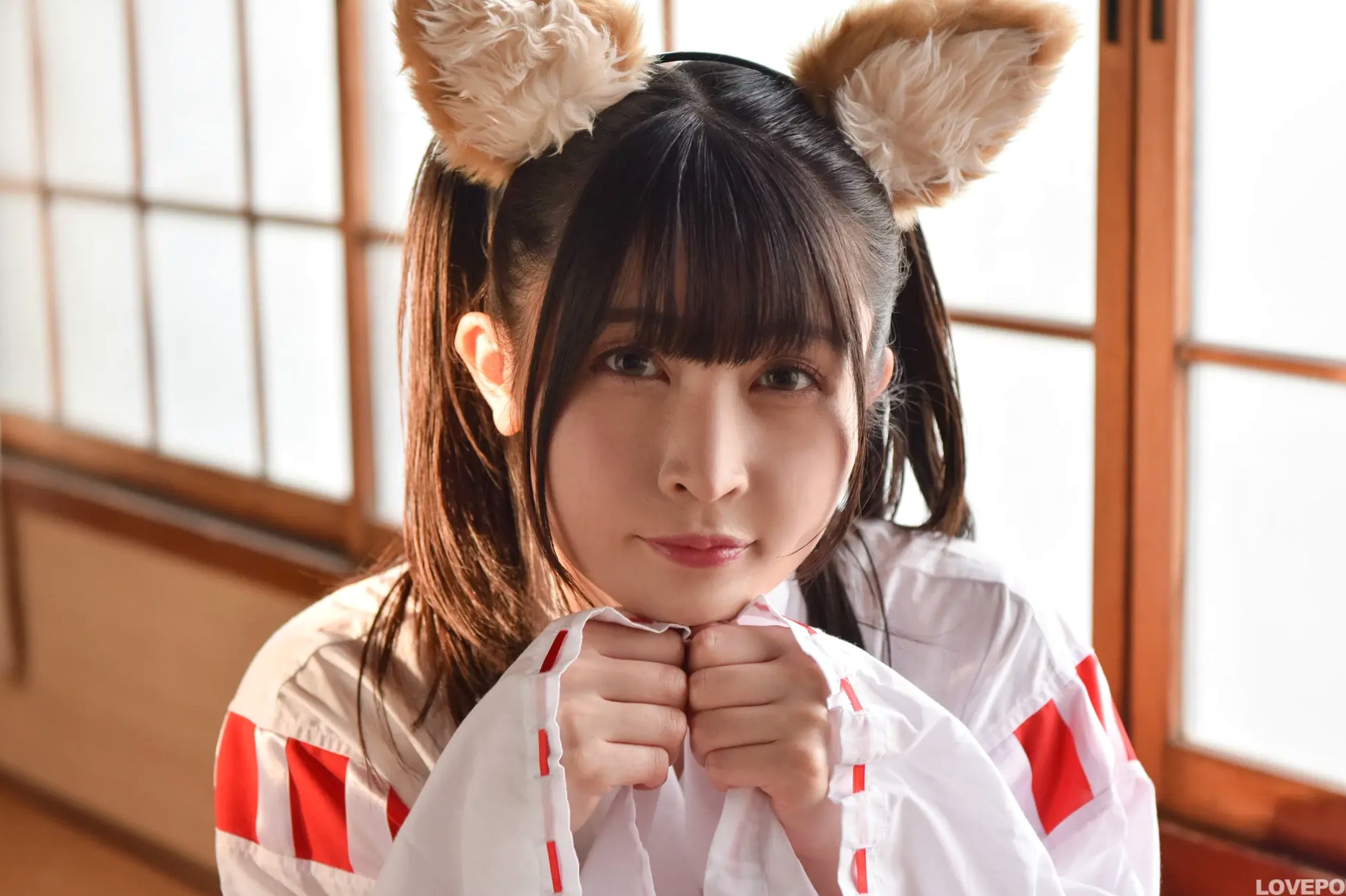 [LOVEPOP] 水那しおね Shione Mizuna Photoset 07 日系和风兽耳巫女Cosplay清纯写真
