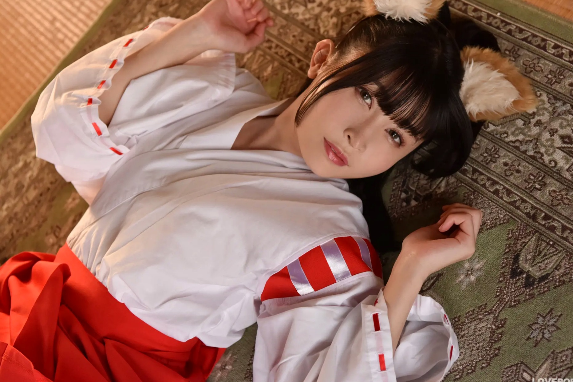 [LOVEPOP] 水那しおね Shione Mizuna Photoset 07 日系和风兽耳巫女Cosplay清纯写真