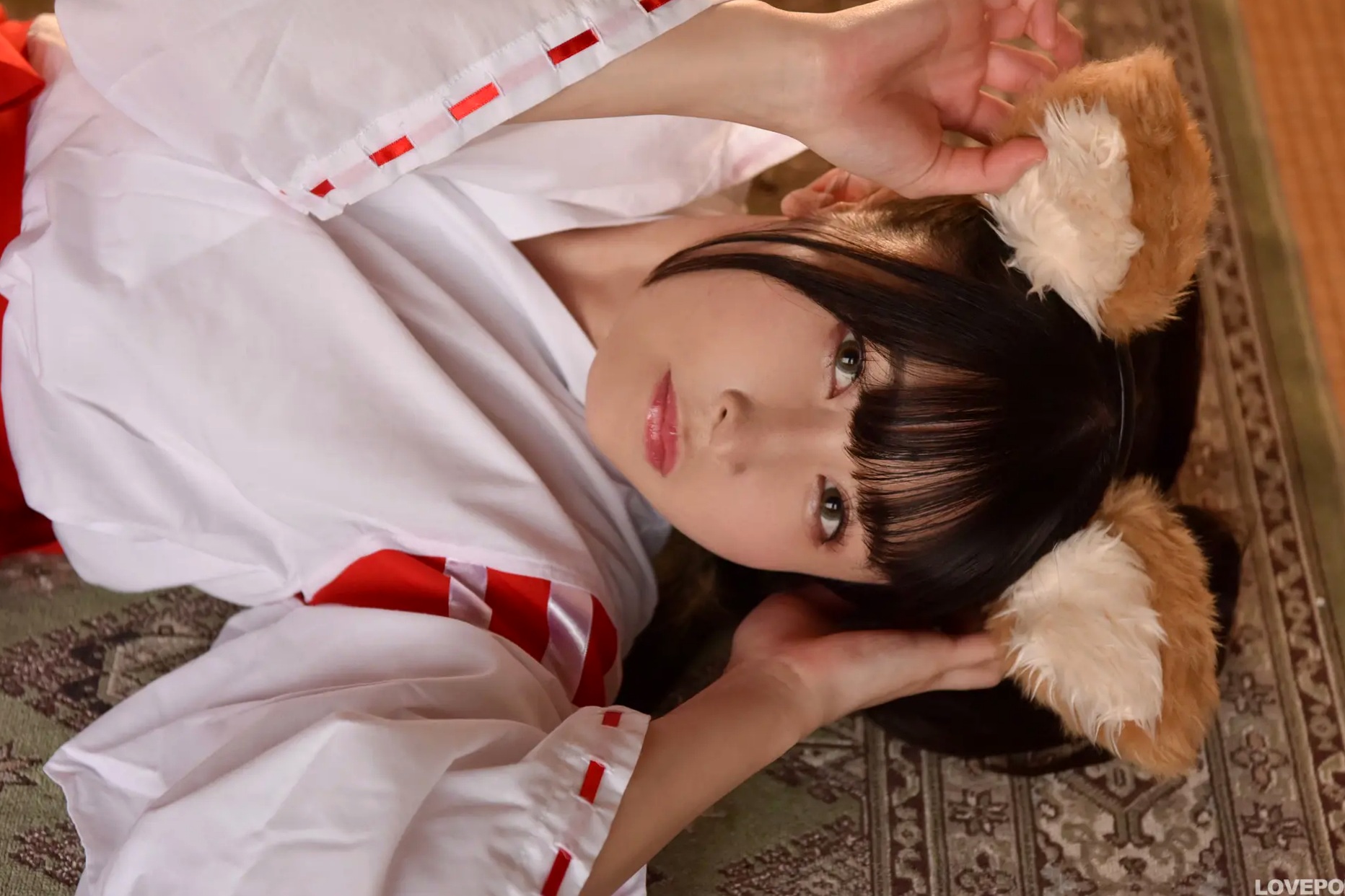[LOVEPOP] 水那しおね Shione Mizuna Photoset 07 日系和风兽耳巫女Cosplay清纯写真