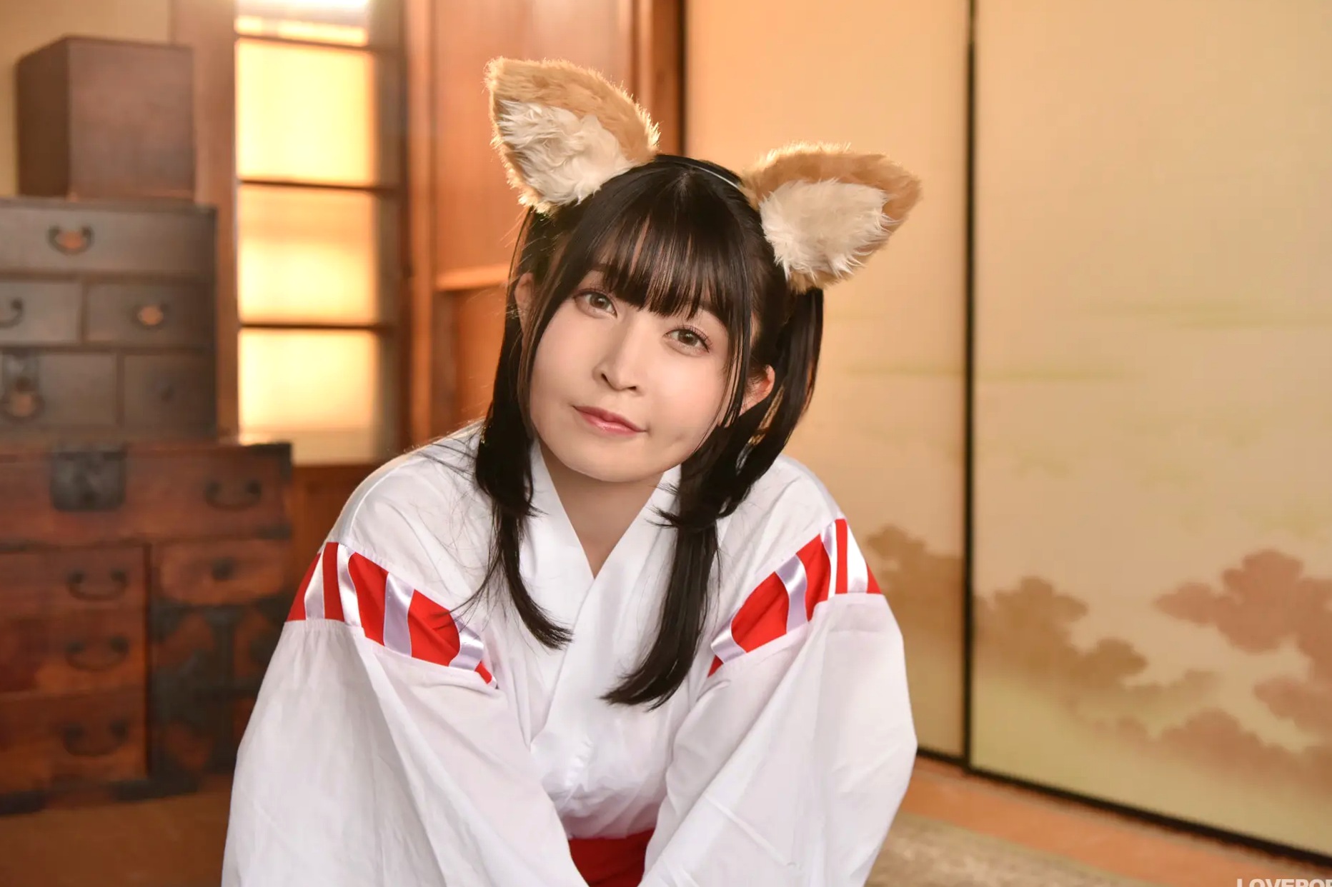 [LOVEPOP] 水那しおね Shione Mizuna Photoset 07 日系和风兽耳巫女Cosplay清纯写真