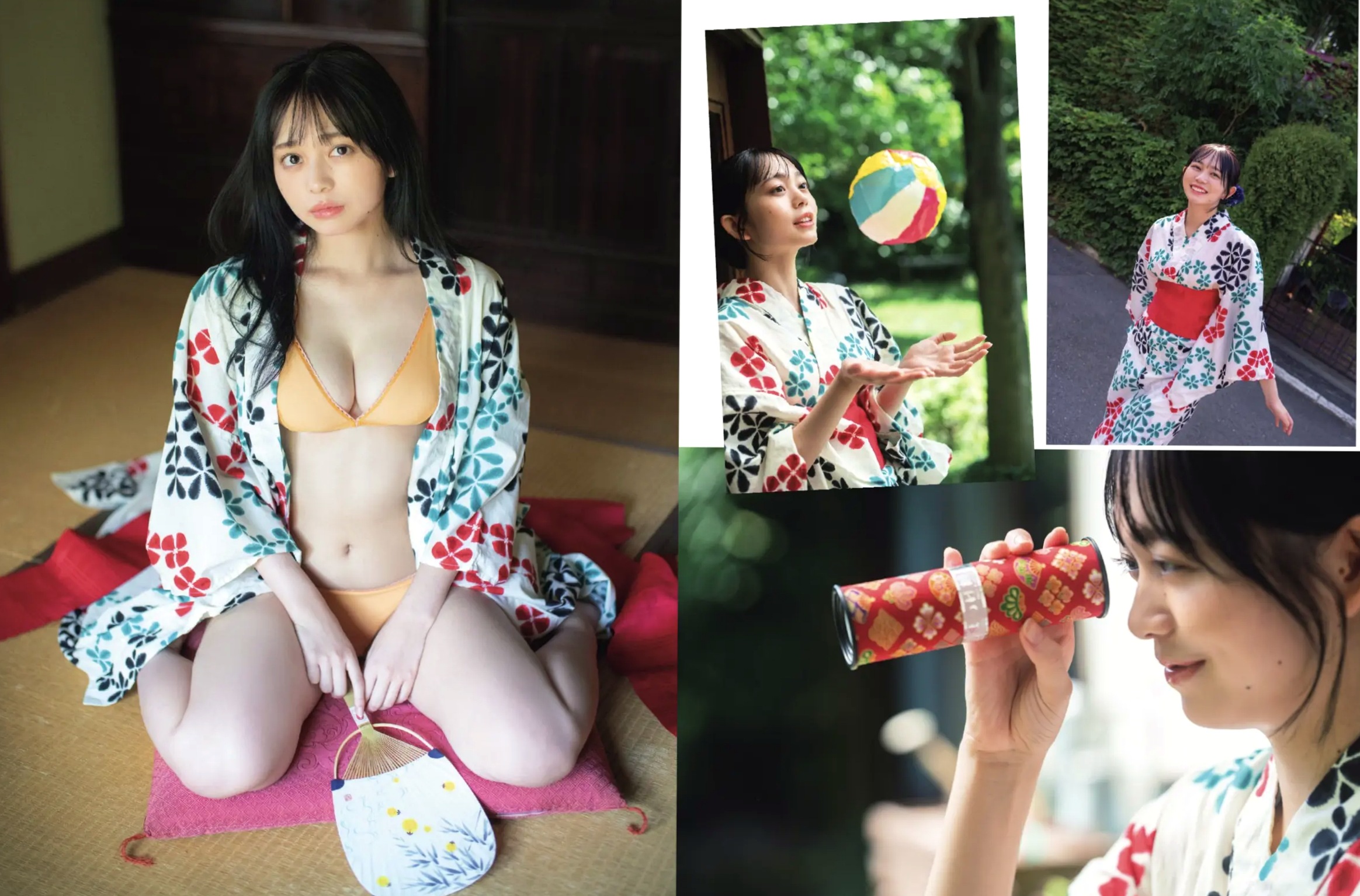 蓬莱舞 - 無垢な誘惑 日系和服私房与浴室湿身性感内衣写真