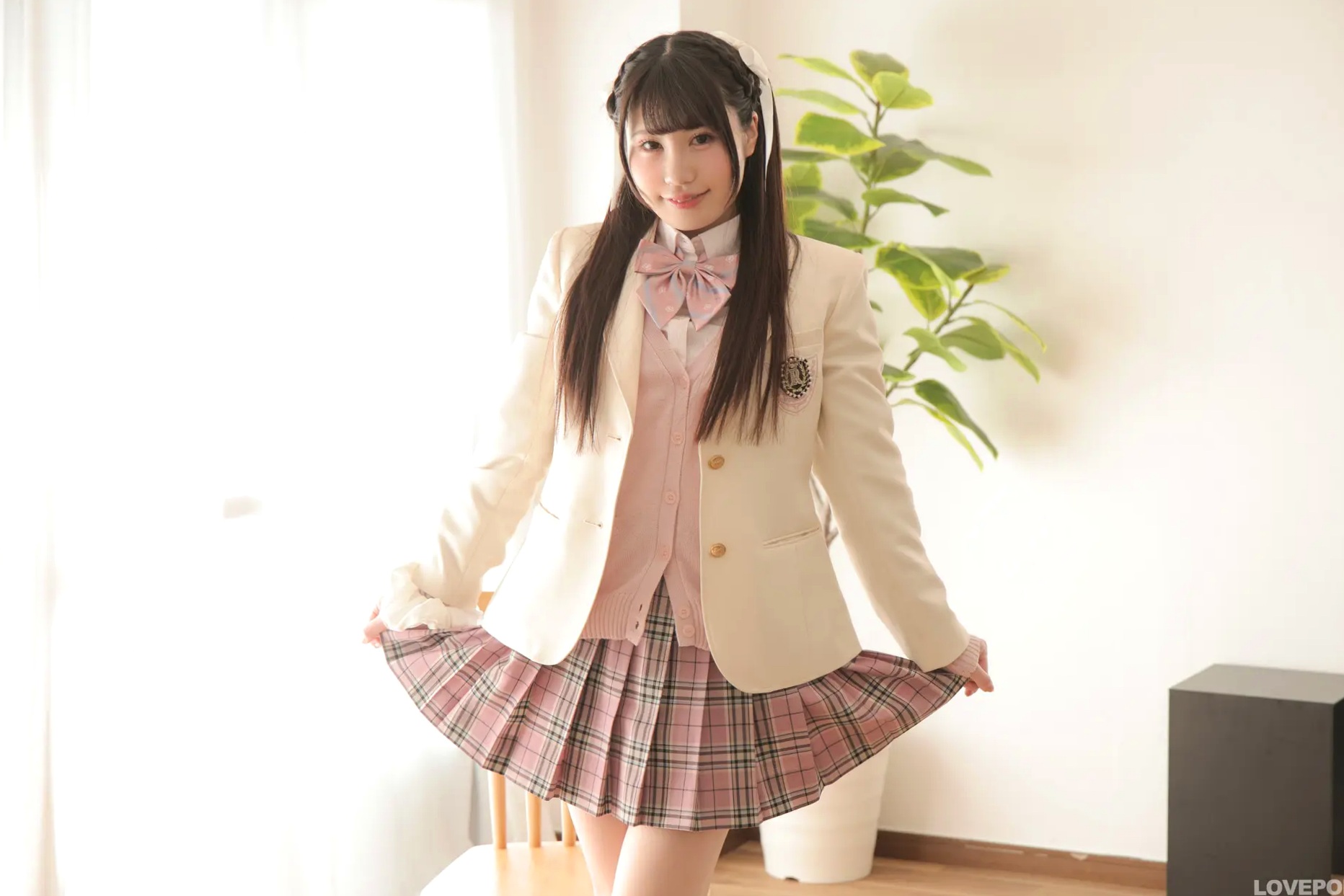 [LOVEPOP] Meru Momose 桃瀬める Photoset 05 日系粉嫩校服制服清纯美腿私房写真