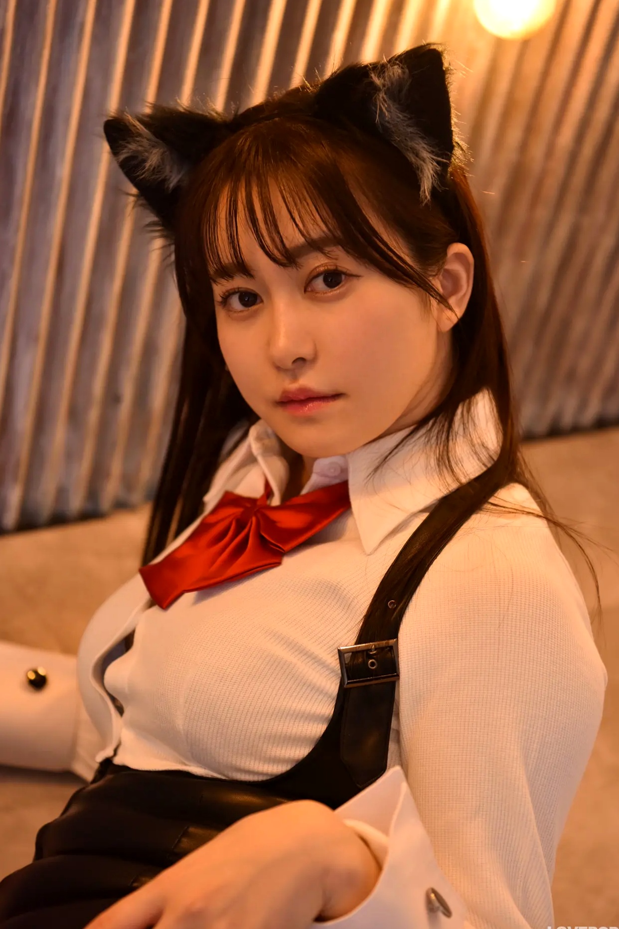 [LOVEPOP] Shizuna Ito 伊藤しずな Photoset 03 猫耳黑丝性感制服写真