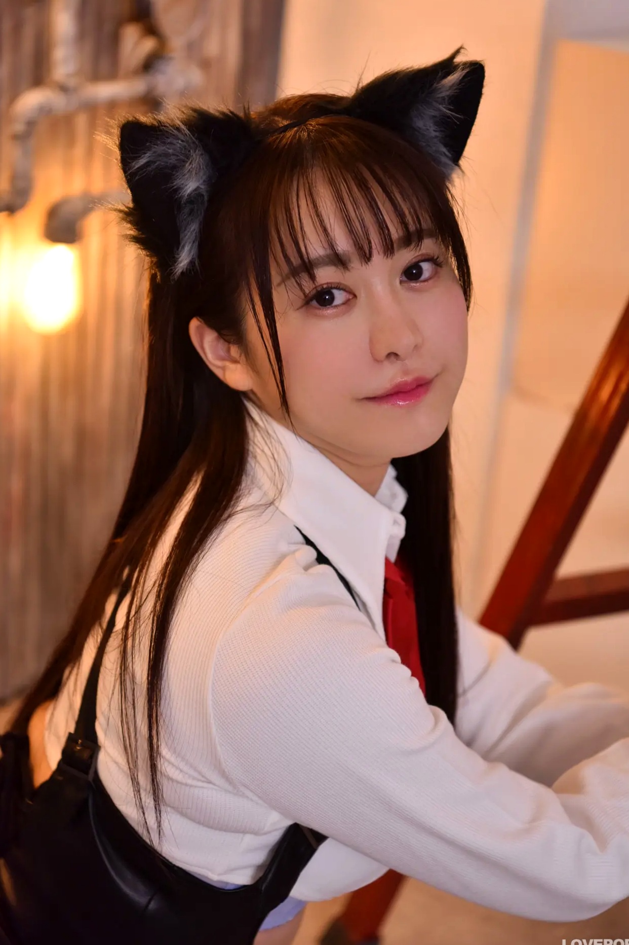 [LOVEPOP] Shizuna Ito 伊藤しずな Photoset 03 猫耳黑丝性感制服写真