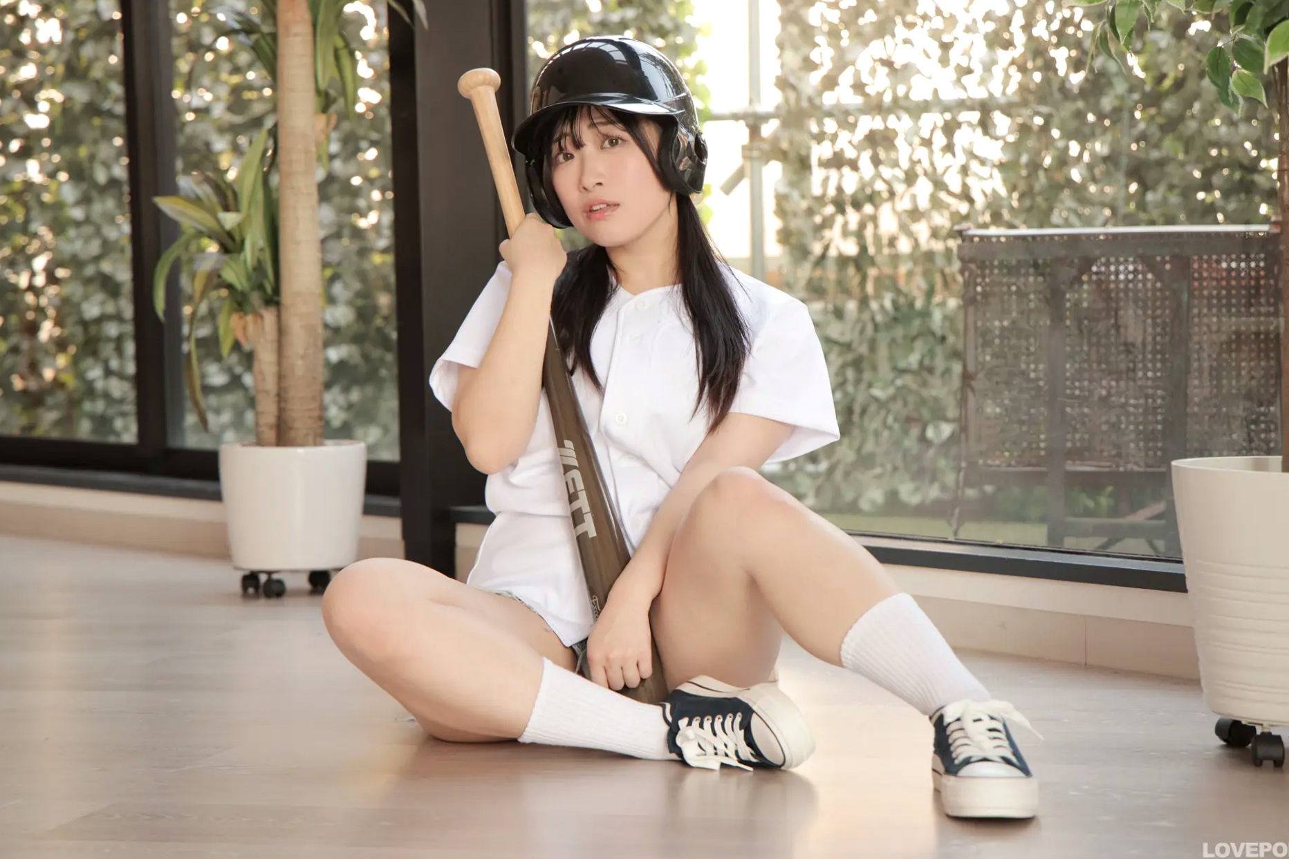 [LOVEPOP] Sumire Niibo 新穂純麗 Photoset 01 棒球少女清纯写真 运动风活力美腿