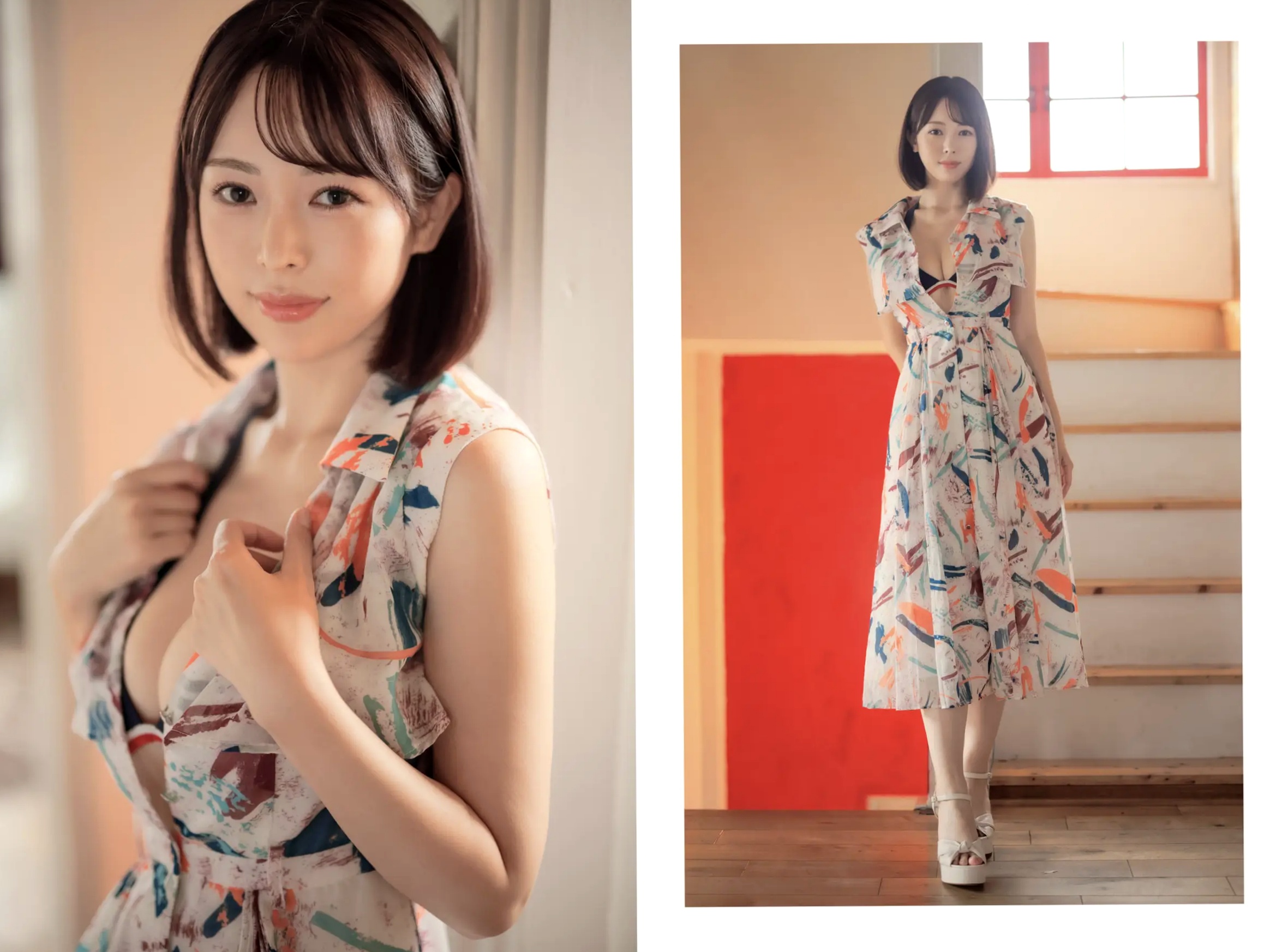 望月菜七子 - 運命の女：日本极品女神比基尼湿身私房写真