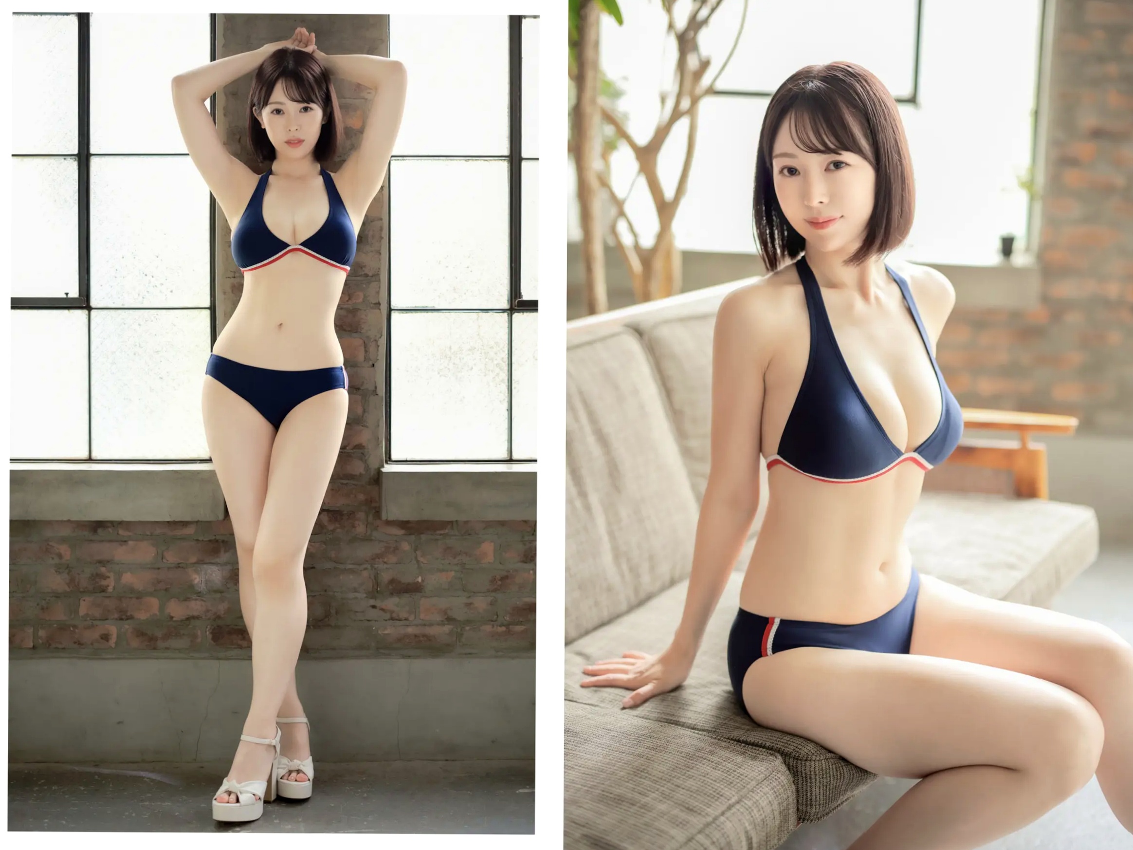 望月菜七子 - 運命の女：日本极品女神比基尼湿身私房写真