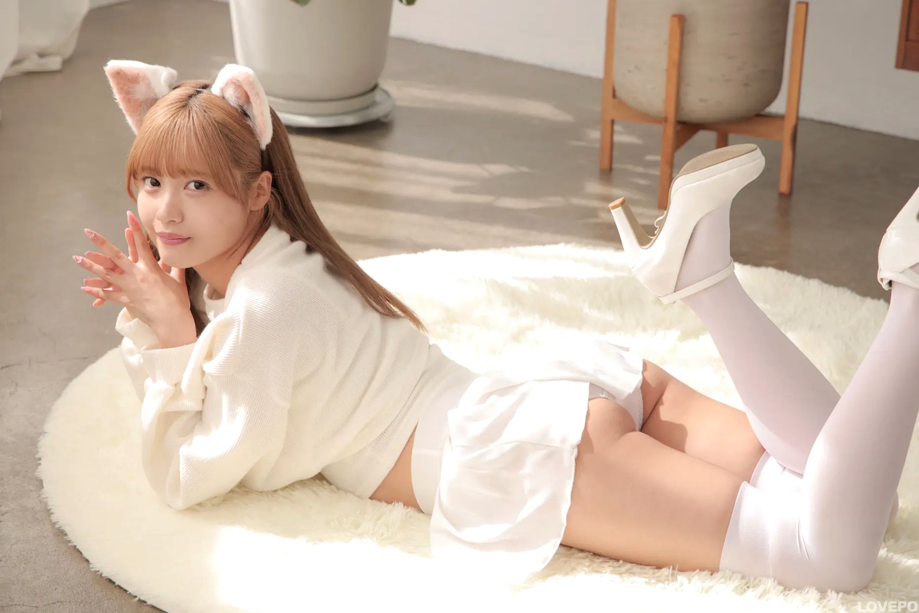 [LOVEPOP] Asuka Nekomiya 猫宮あすか Photoset 13 纯白猫娘萌系私房家居写真