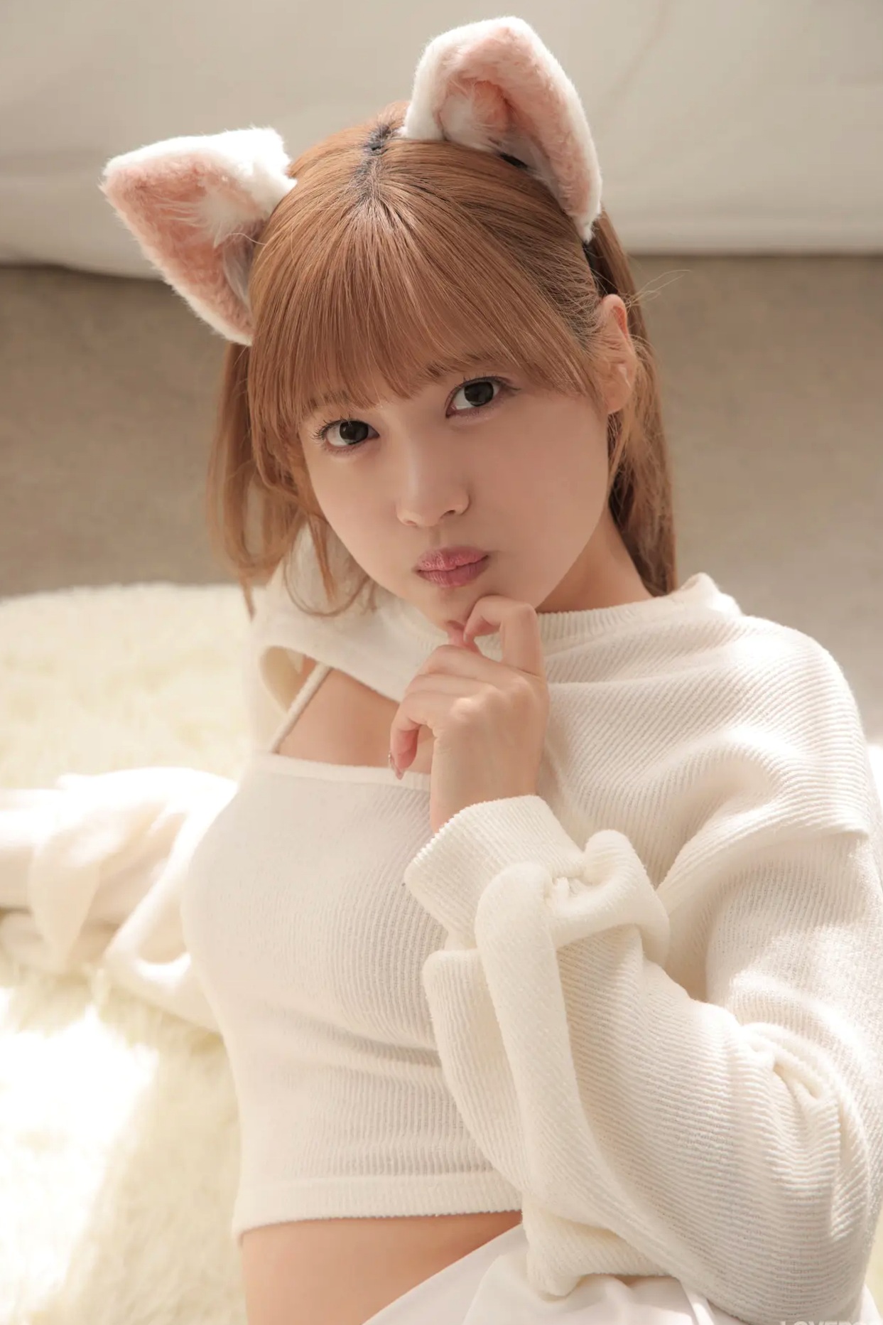 [LOVEPOP] Asuka Nekomiya 猫宮あすか Photoset 13 纯白猫娘萌系私房家居写真