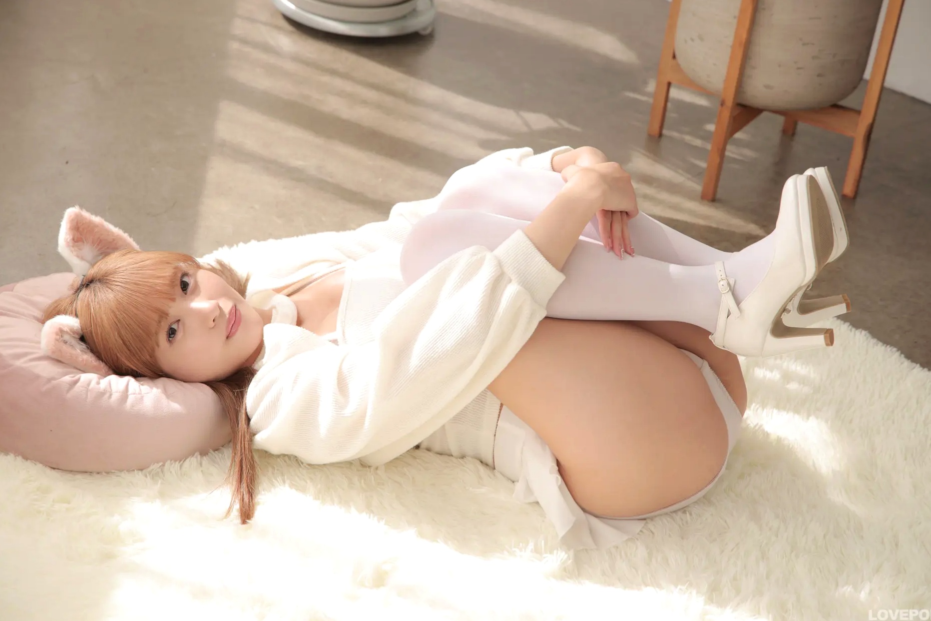 [LOVEPOP] Asuka Nekomiya 猫宮あすか Photoset 13 纯白猫娘萌系私房家居写真