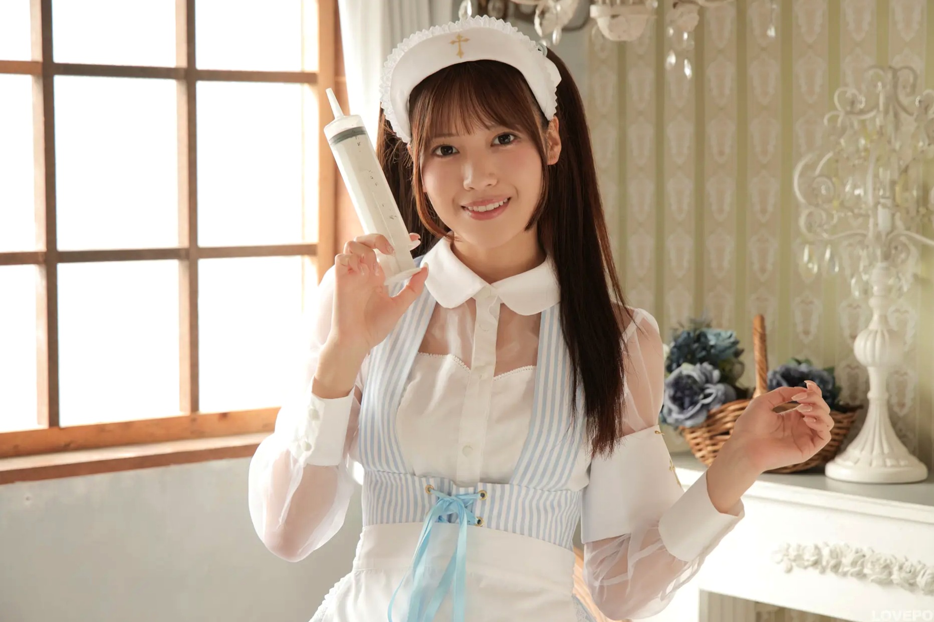 [LOVEPOP] Asuka Nekomiya 猫宮あすか Photoset 06 蓝白萌系护士制服白丝写真