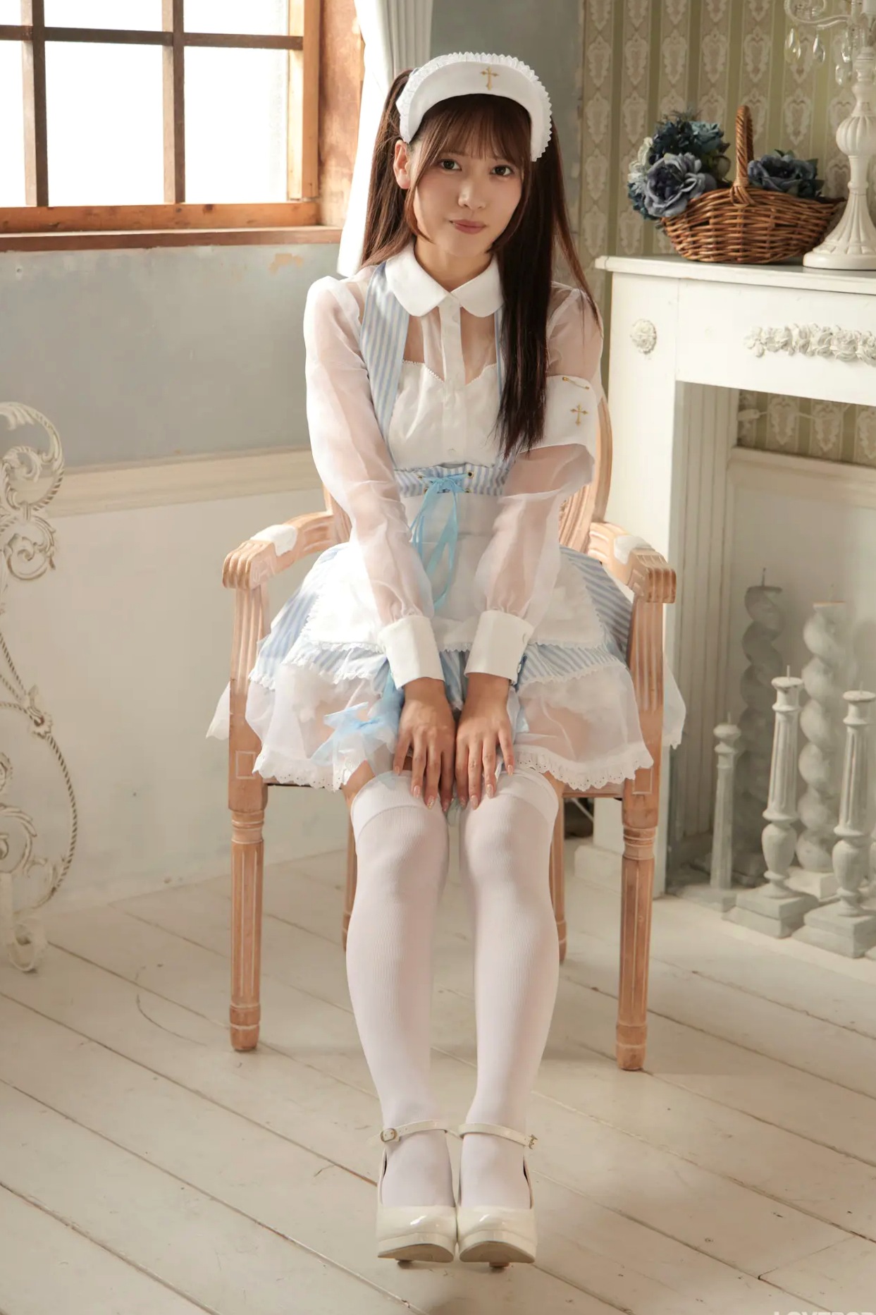 [LOVEPOP] Asuka Nekomiya 猫宮あすか Photoset 06 蓝白萌系护士制服白丝写真