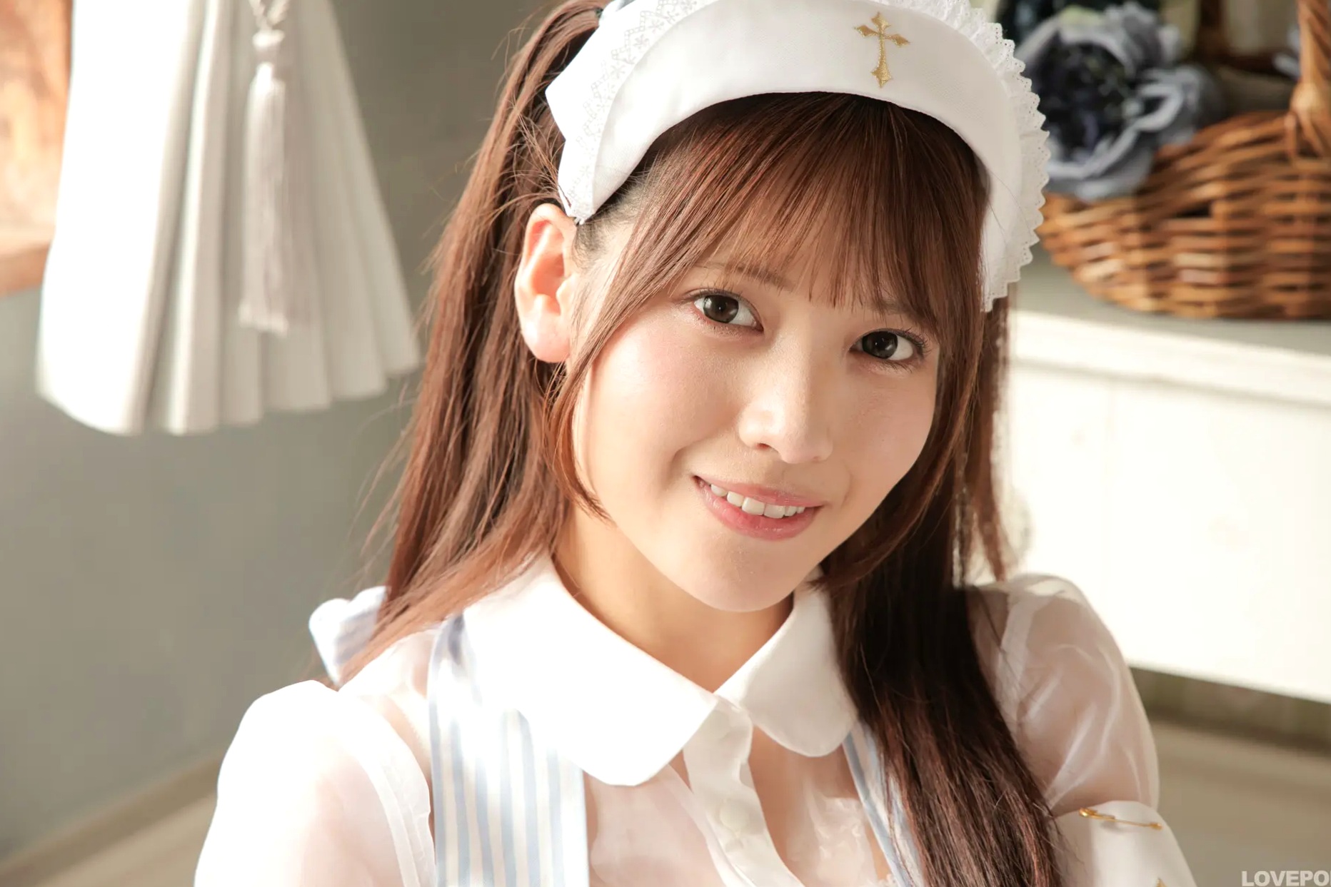 [LOVEPOP] Asuka Nekomiya 猫宮あすか Photoset 06 蓝白萌系护士制服白丝写真